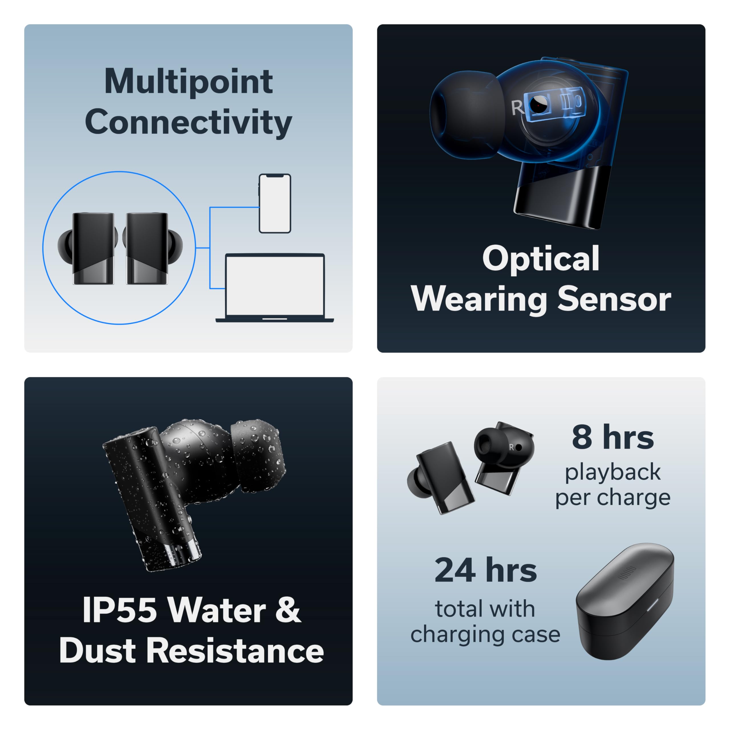 STATUS Pro X Wireless Earbuds - Hi-Res Audio & ANC