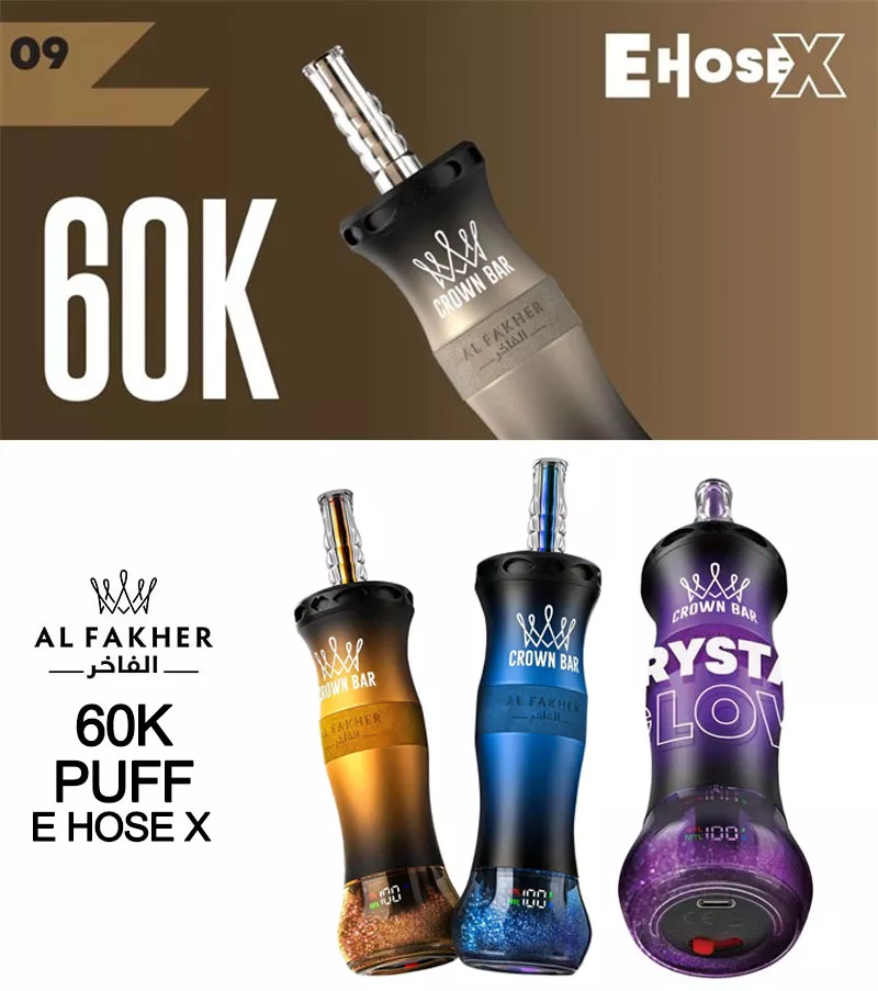 EU Warehouse Al Fakher Hookah 60000 Disposable Vape Puffs 60K