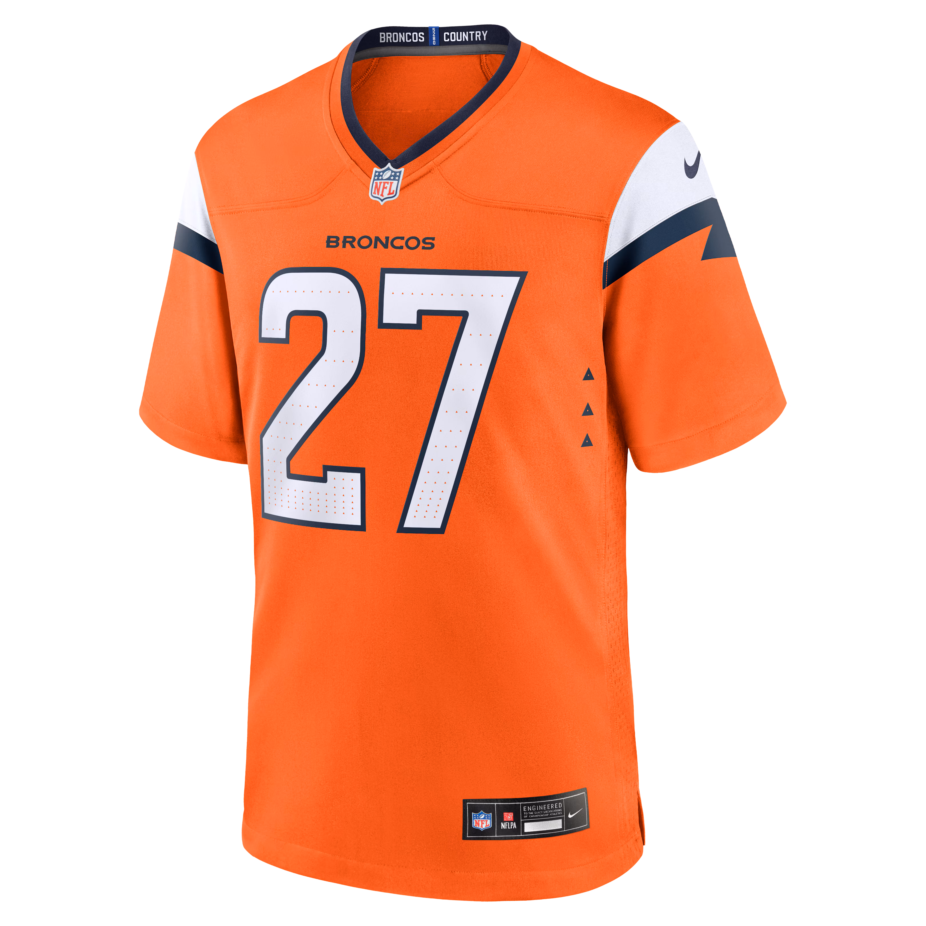 J.K. Dobbins Denver Broncos Nike Team Game Jersey -  Orange