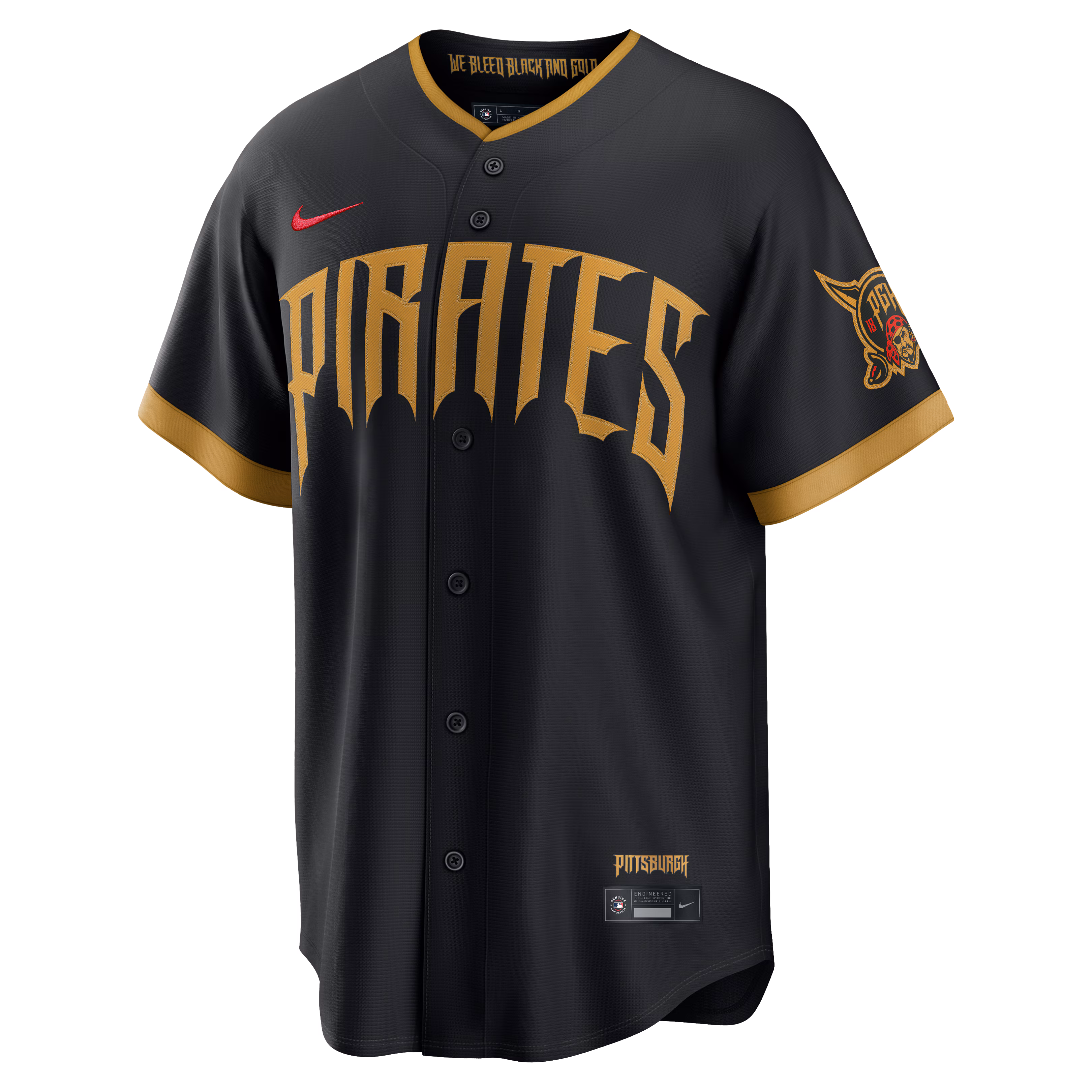 Konnor Griffin Pittsburgh Pirates Nike 2026 City Connect Stadium Jersey - Black