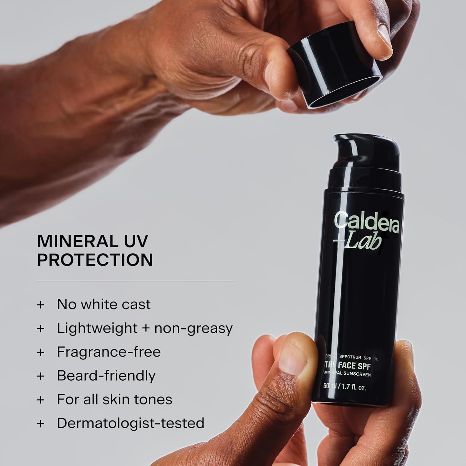 Caldera + Lab The Face SPF, No White Cast Mineral Sun Screen with SPF 30