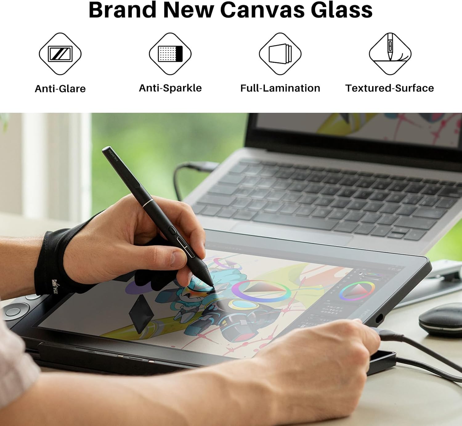 HUION Kamvas 13 (Gen 3) Drawing Tablet with Screen,13.3