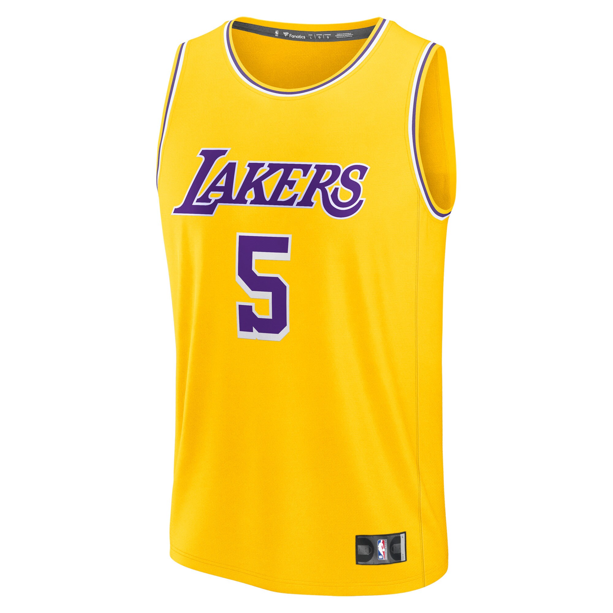 Deandre Ayton Los Angeles Lakers Fanatics Fast Break Replica Player Jersey - Icon Edition - Gold