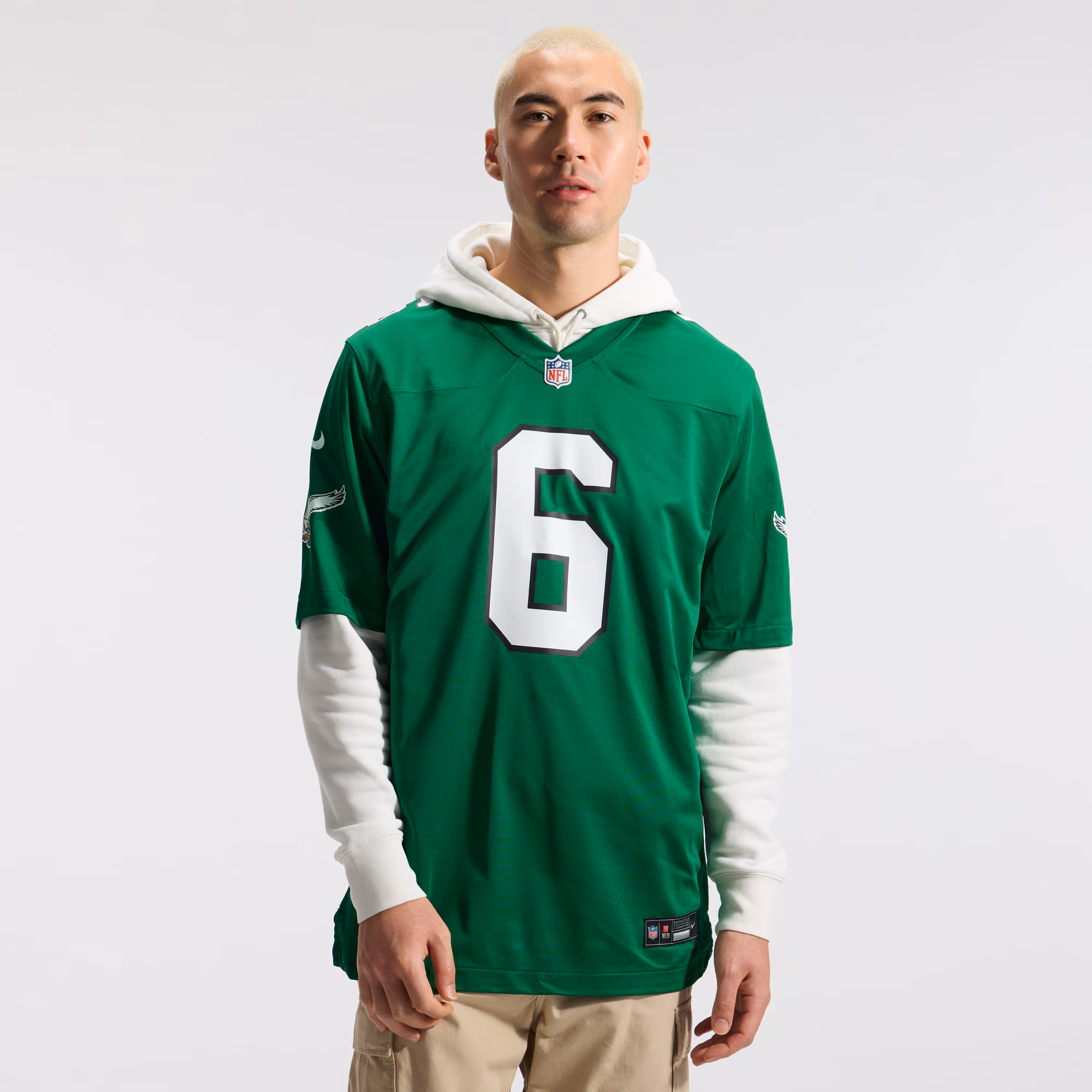 DeVonta Smith Philadelphia Eagles Nike Alternate Game Player Jersey - Kelly Green