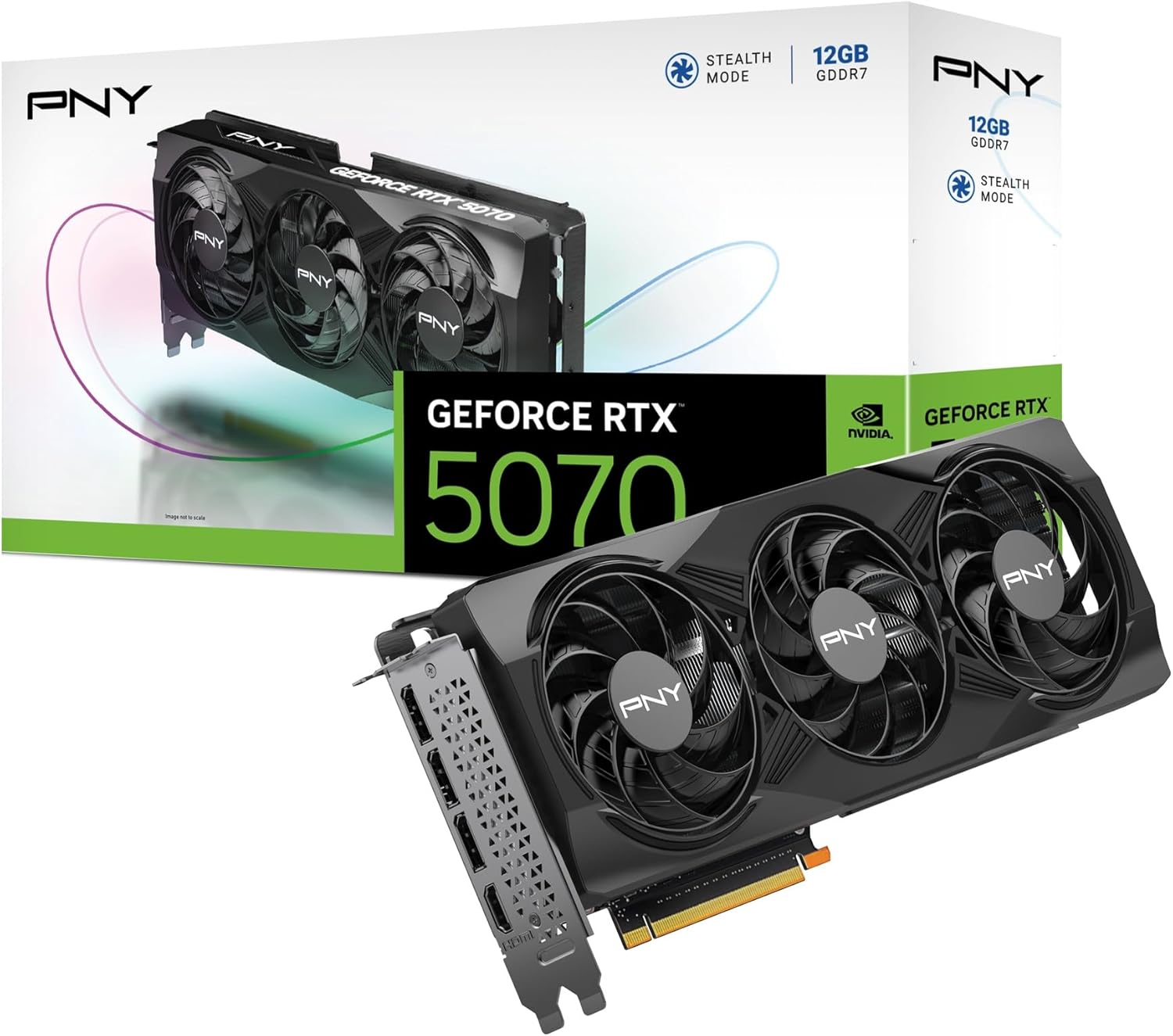 PNY GEFORCE RTX™ 5070 12GB Triple Fan DLSS 4 Graphics Card