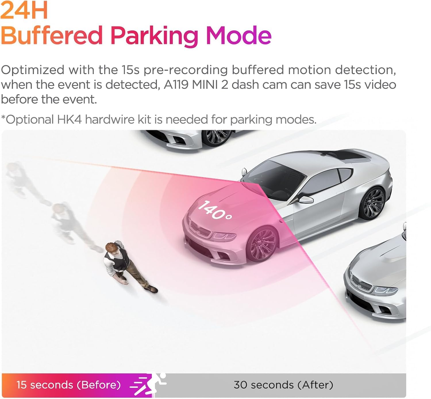 VIOFO Dash Cam A119 Mini 2 - 2K 60fps, GPS, Night Vision
