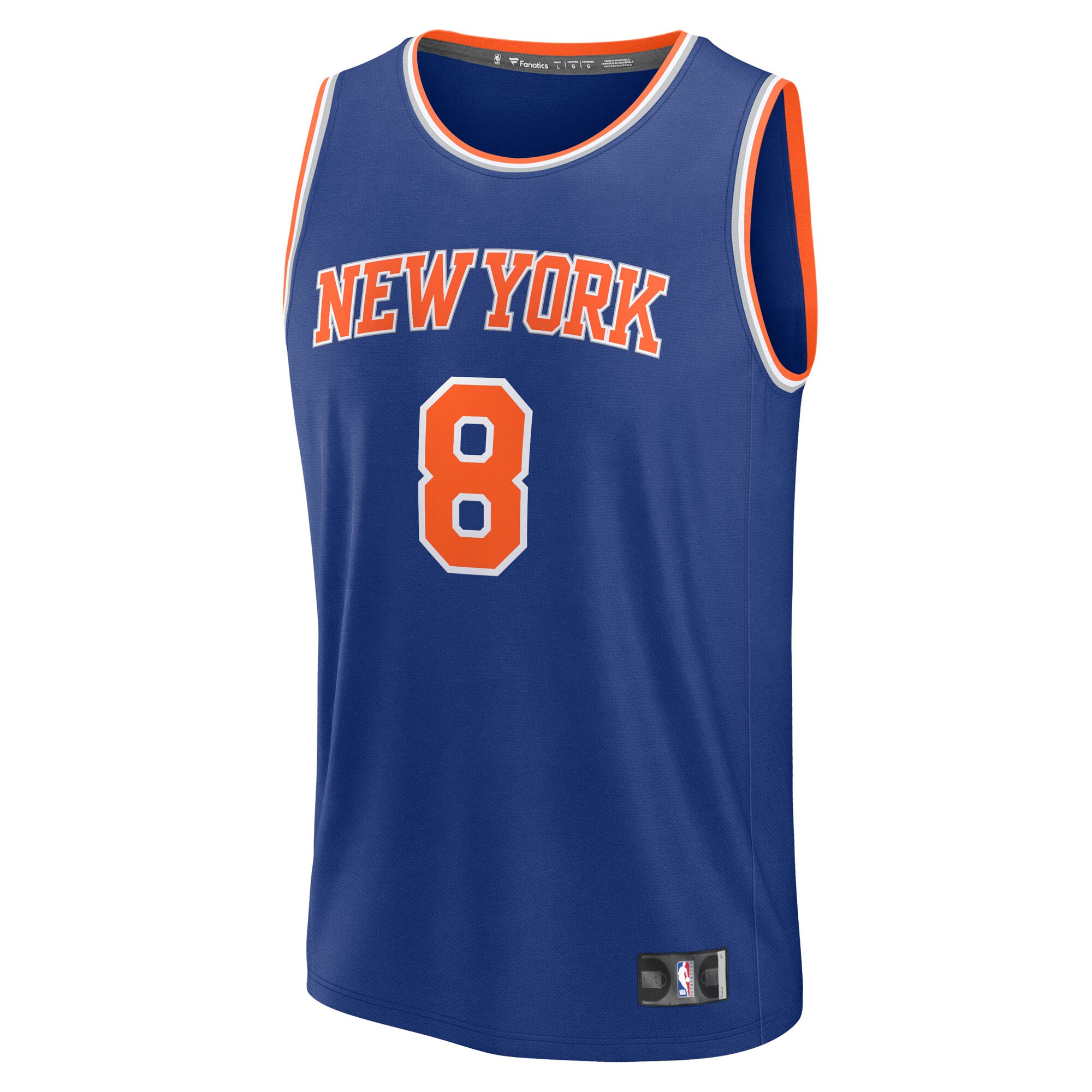 OG Anunoby New York Knicks Fanatics Youth Fast Break Replica Player Jersey - Blue - Icon Edition