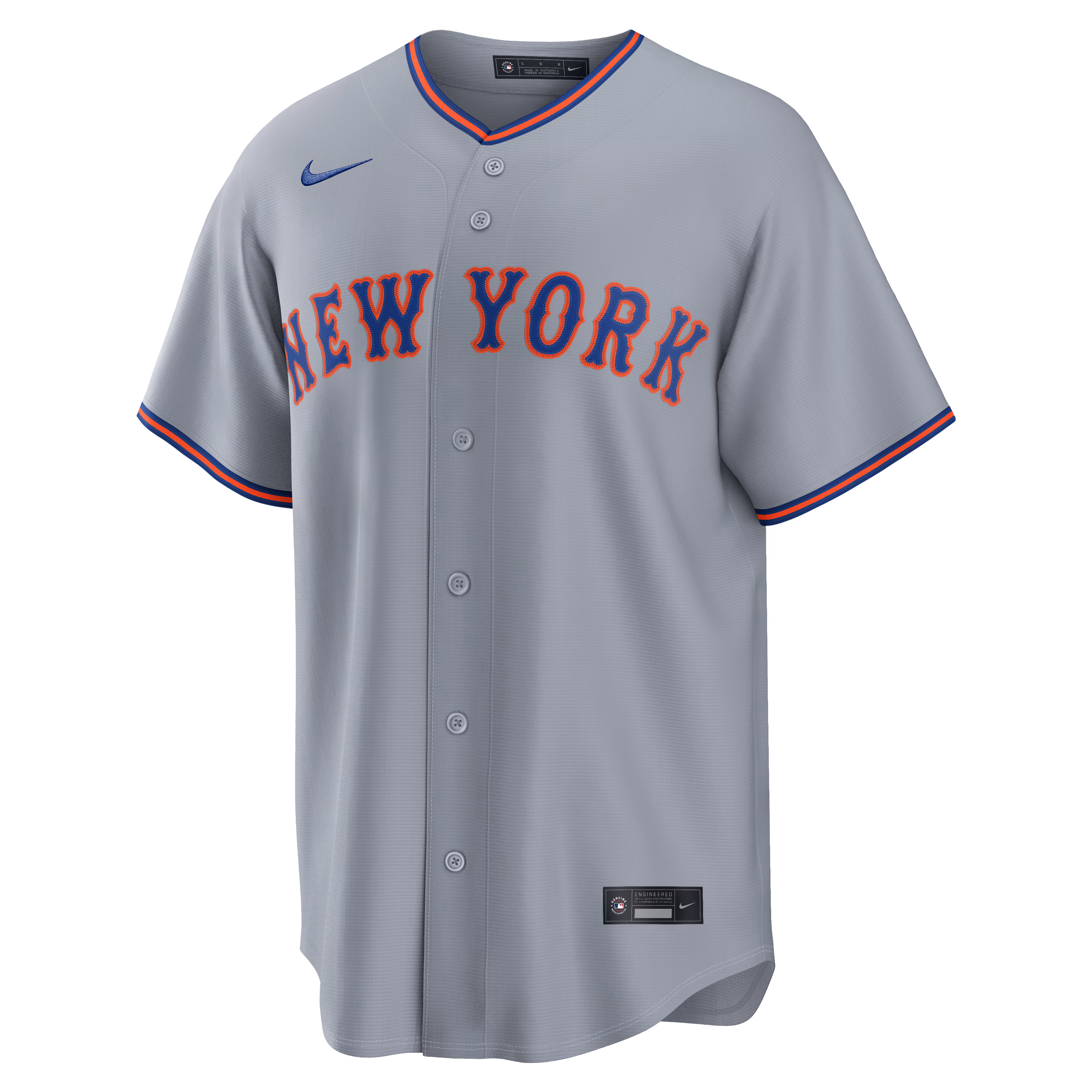 Francisco Lindor New York Mets Nike Road Replica Jersey - Gray