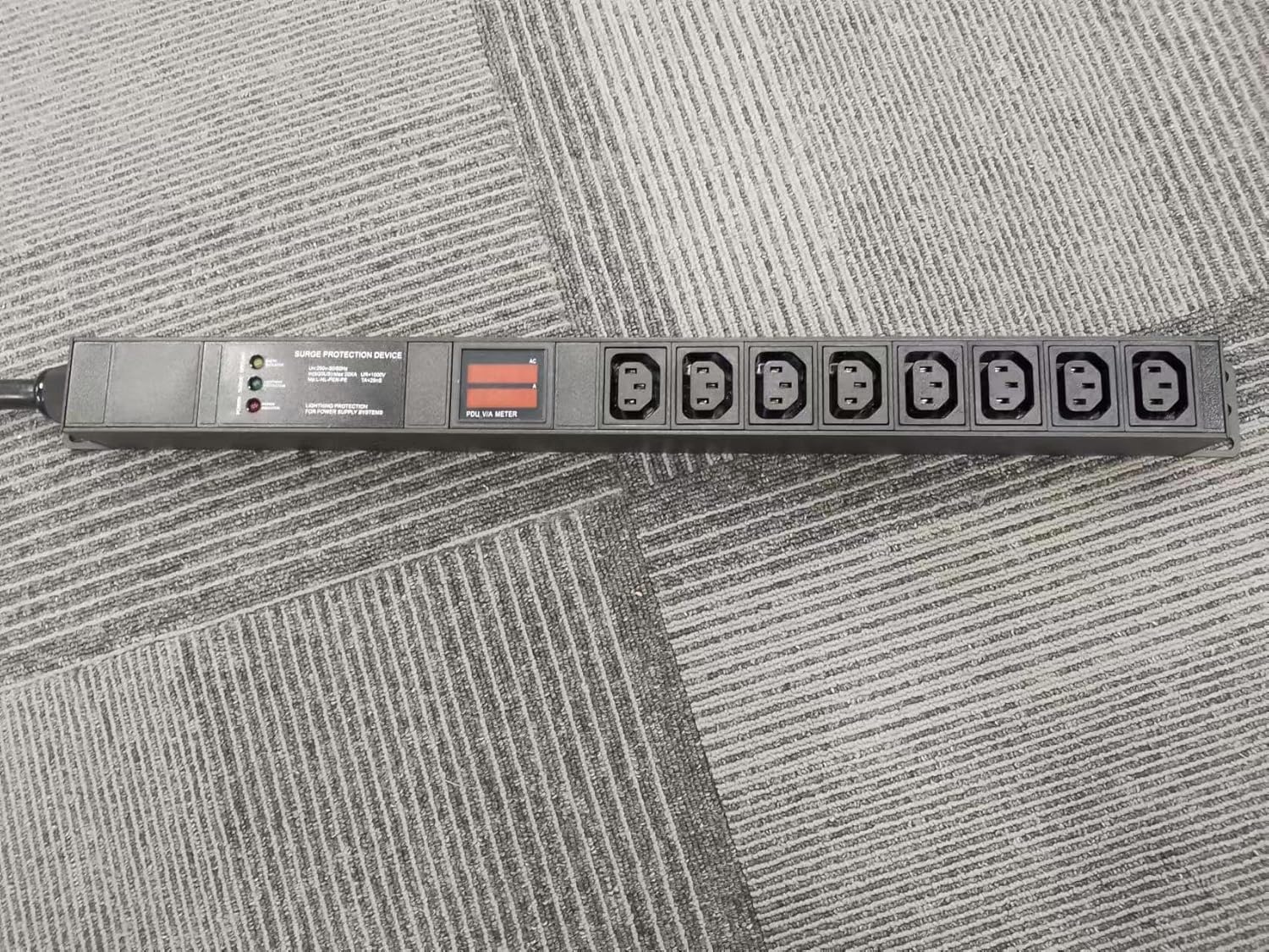 L6-30P Metered-Surge Protection PDU, 240V, L6-30P, 30A, 7200watts, (8) C13 Outlets, Crypto Mining Data Centre PDU