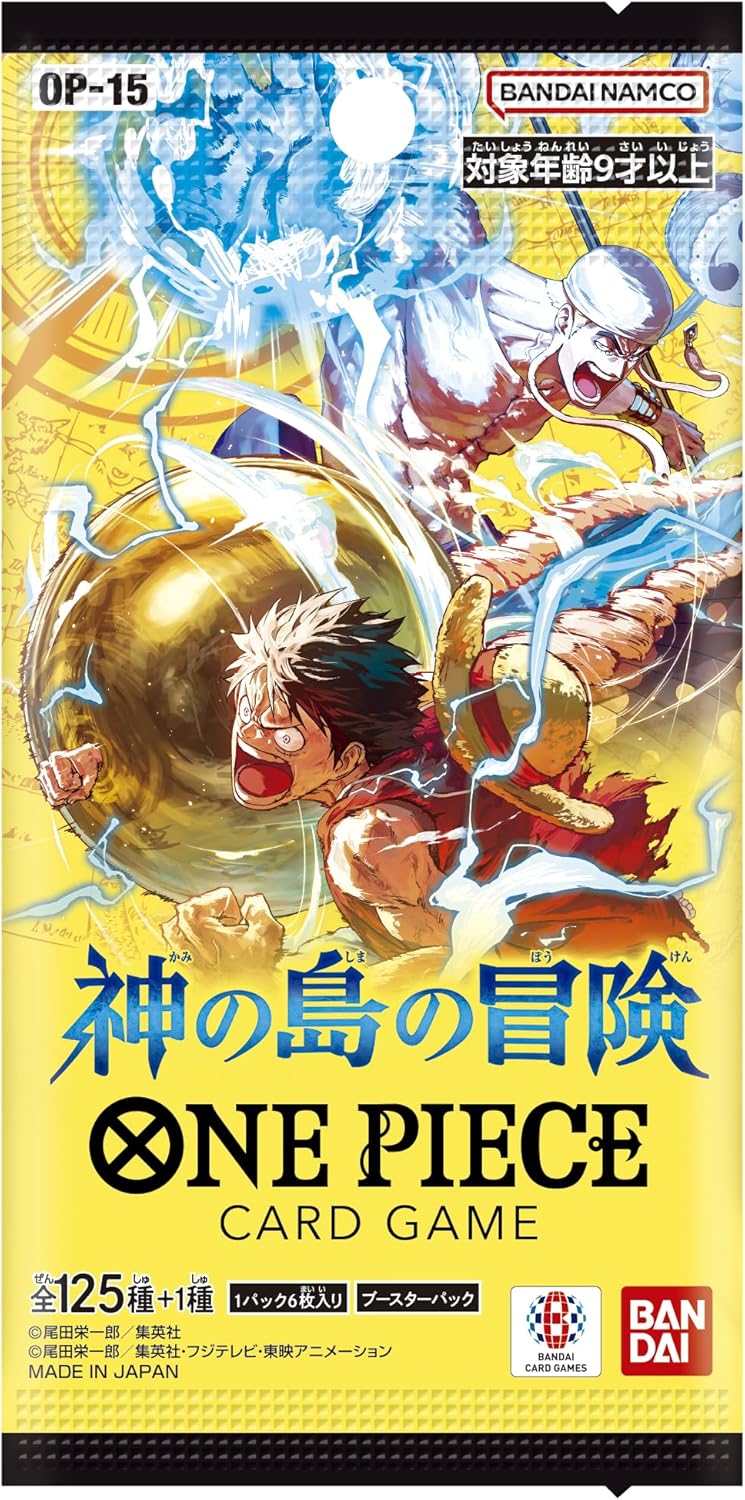 Bandai One Piece Card Game Booster Pack, The Adventure of The Island of God OP-15 (Box) 24 Packs