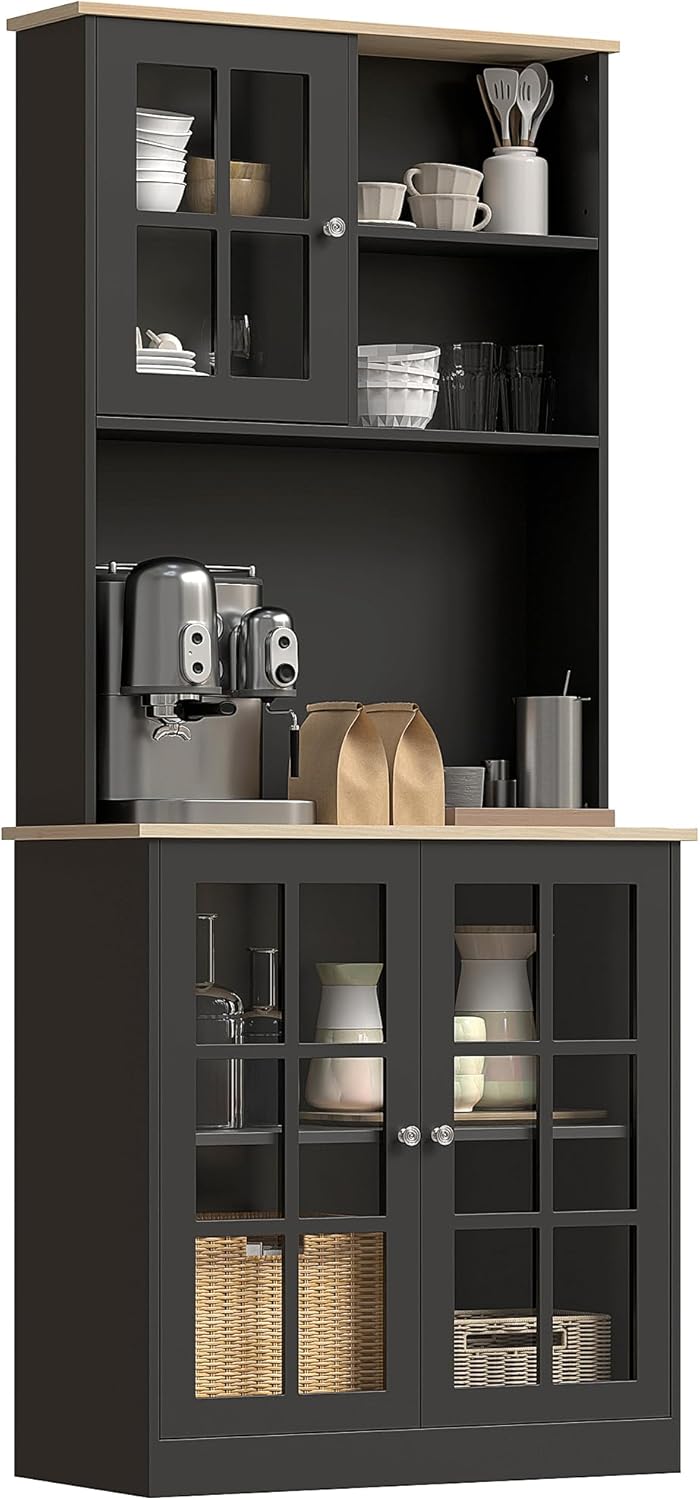 HOMCOM Kitchen Pantry Storage Cabinet, 72