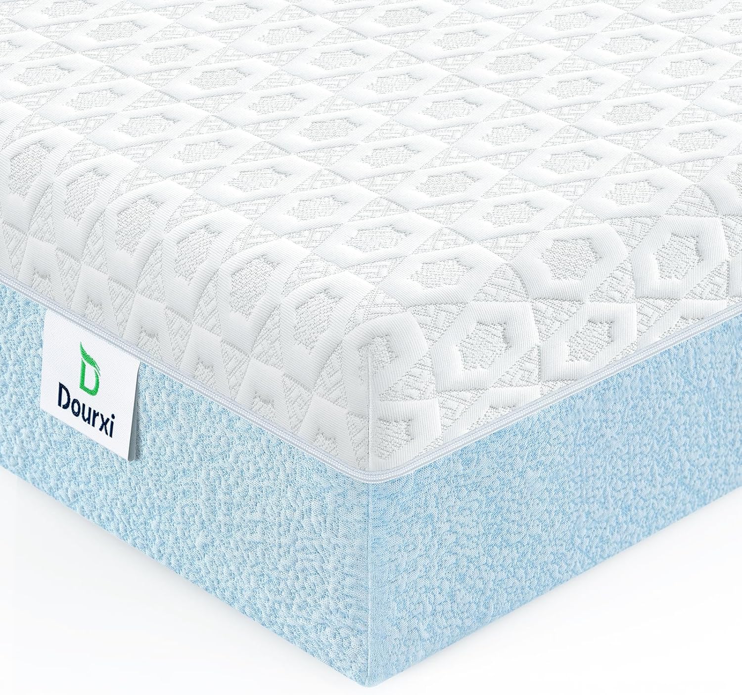 Dourxi Crib Mattress, Dual Firmness Soft & Firm Memory Foam Toddler Mattress, 3-Layer Baby Mattresses with Breathable Washable Cover, CertiPUR-US Certified, 52