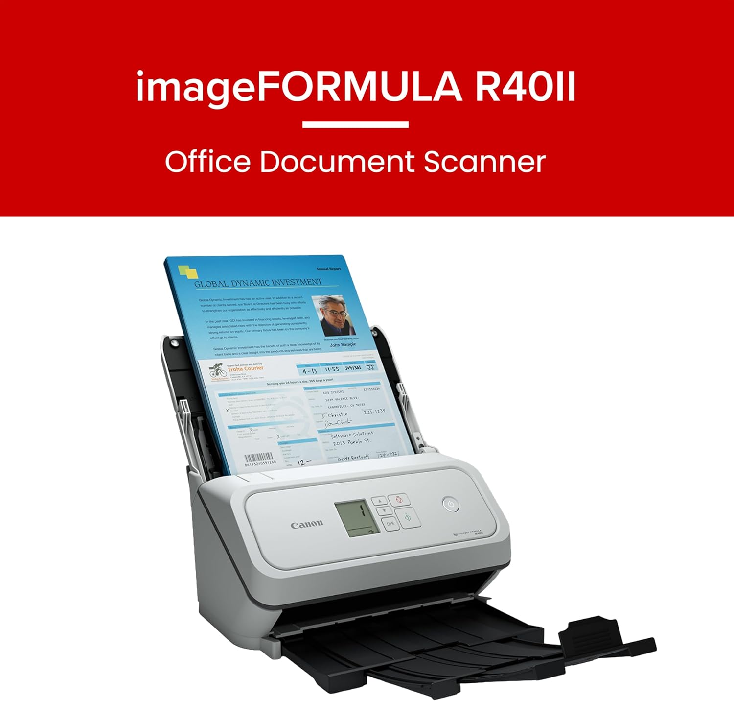 Canon imageFORMULA R40II Office Document Scanner