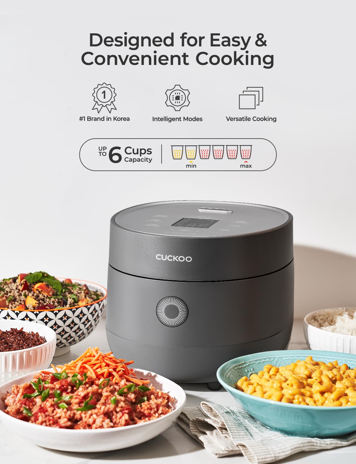 CUCKOO Micom 6-Cup Rice Cooker with Fuzzy Logic Technology