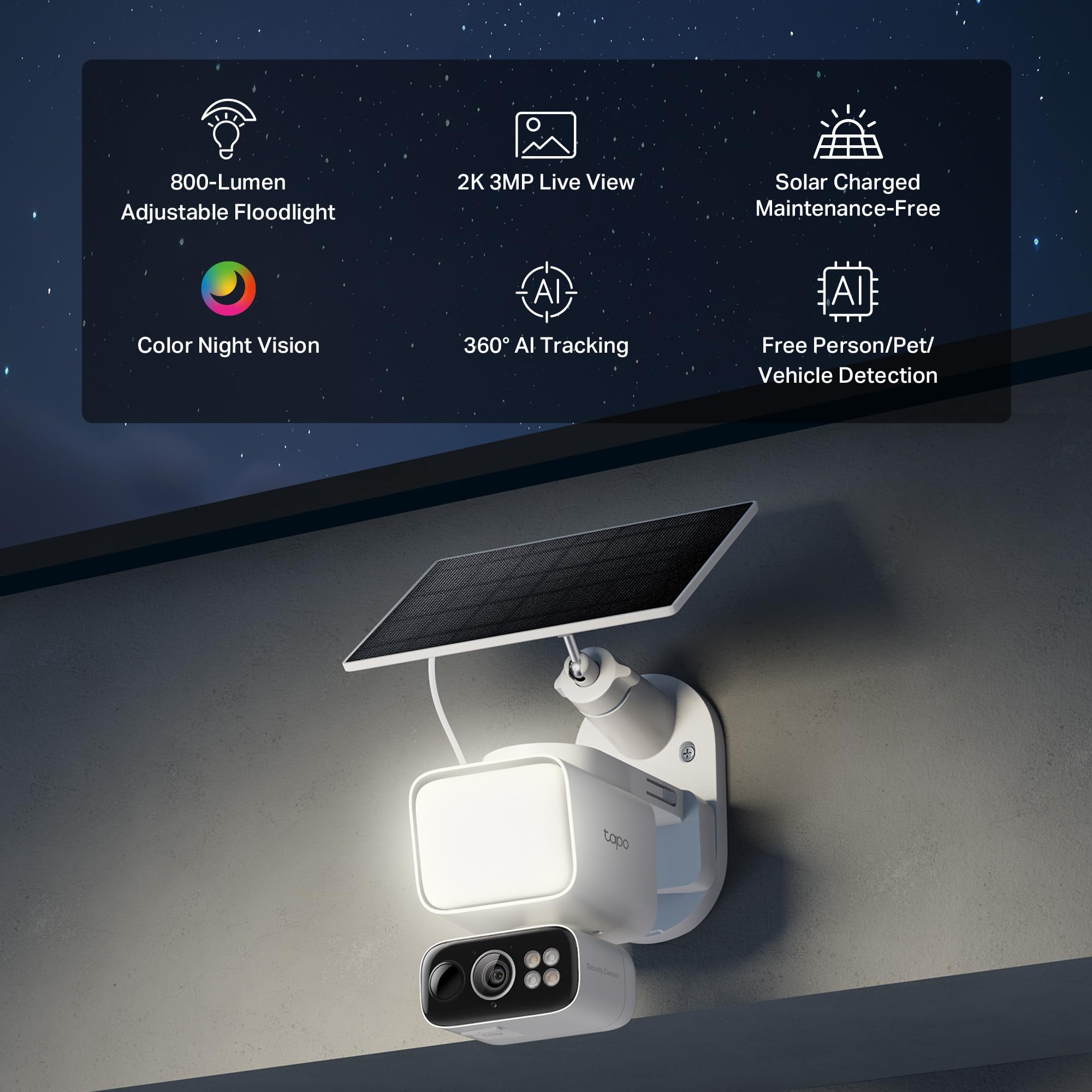 TAPO 2K Wireless Outdoor Pan/Tilt Security Camera Kit
