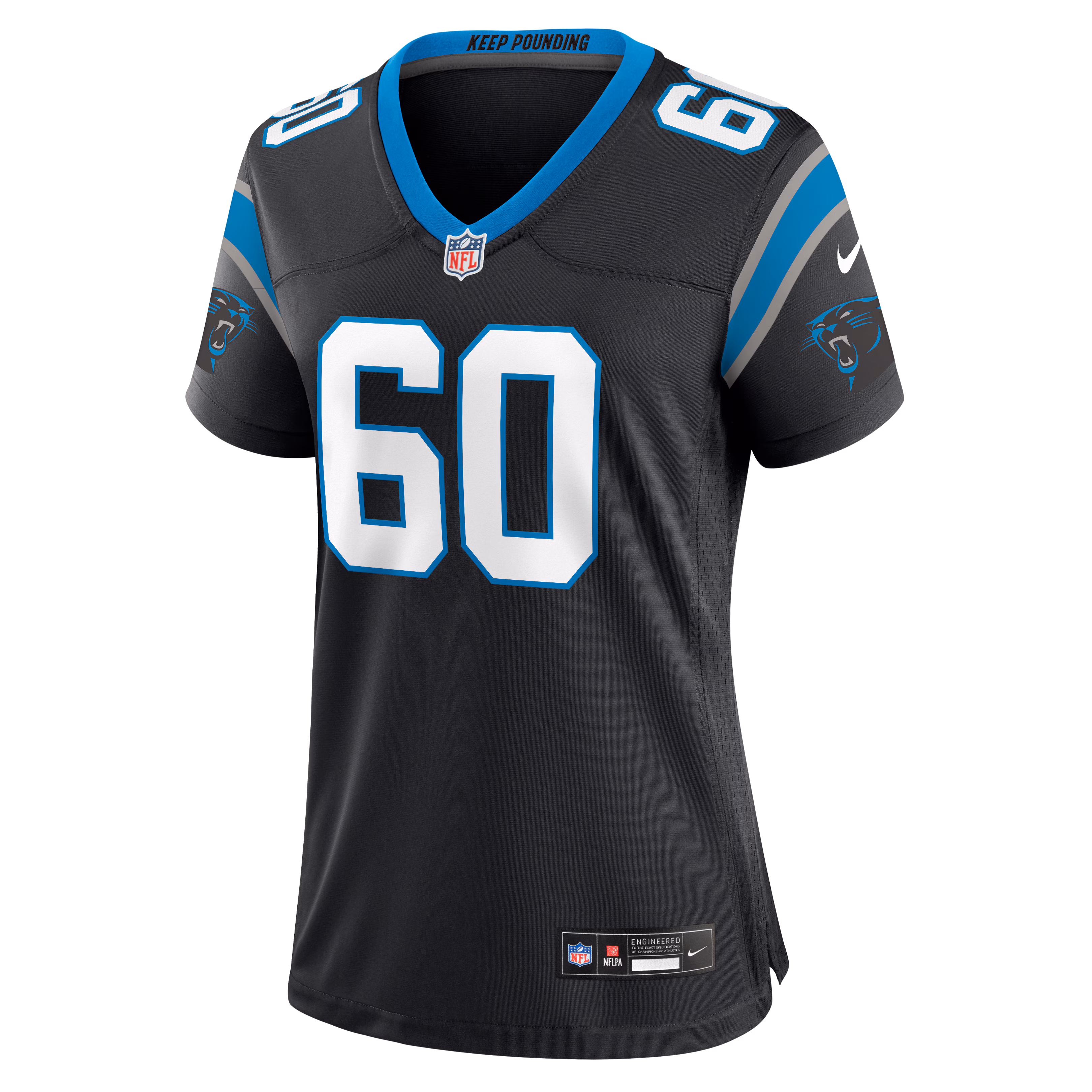 Nick Samac Carolina Panthers Nike Women's Team Game Jersey -  Black