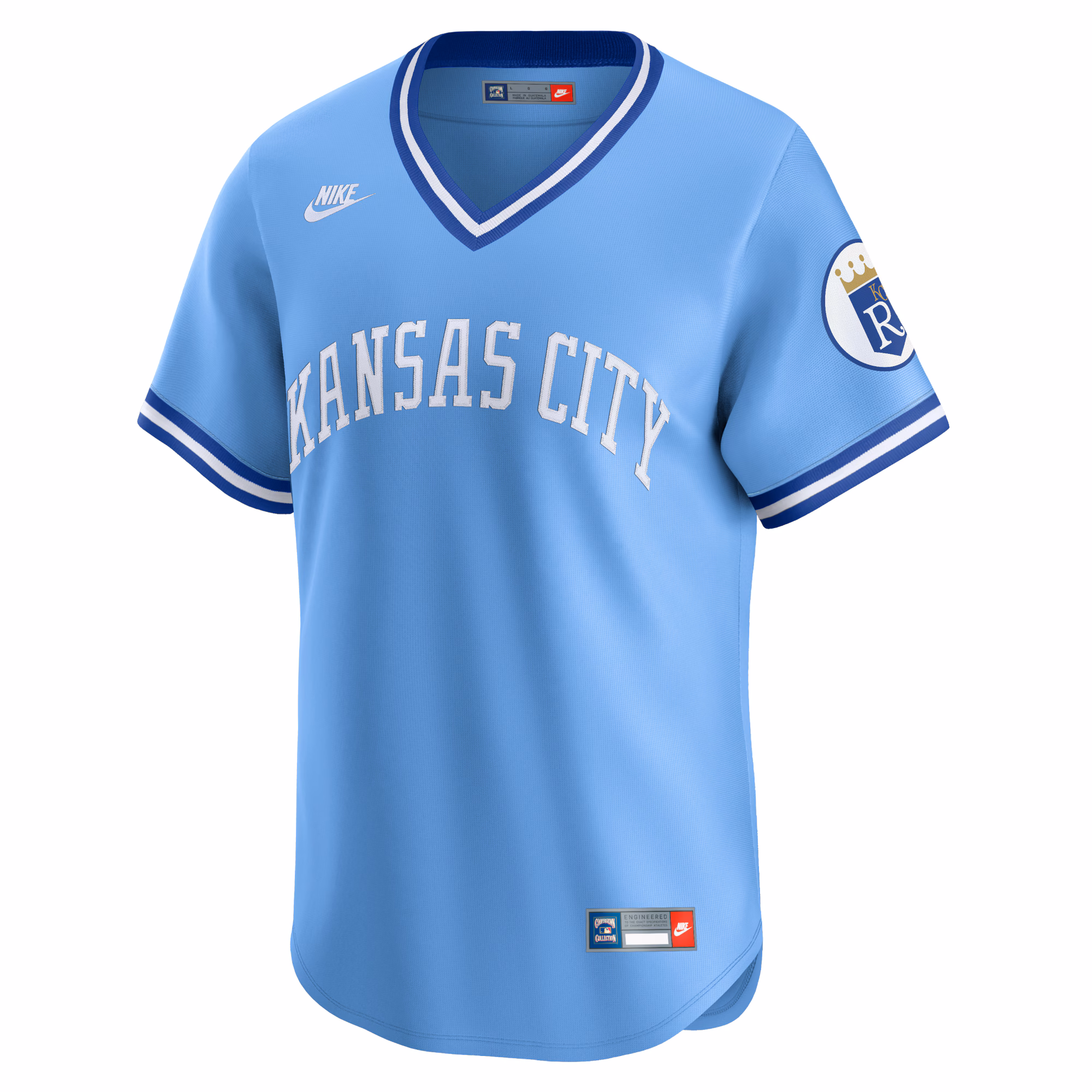 Kansas City Royals Nike Cooperstown Collection Limited Jersey - Light Blue