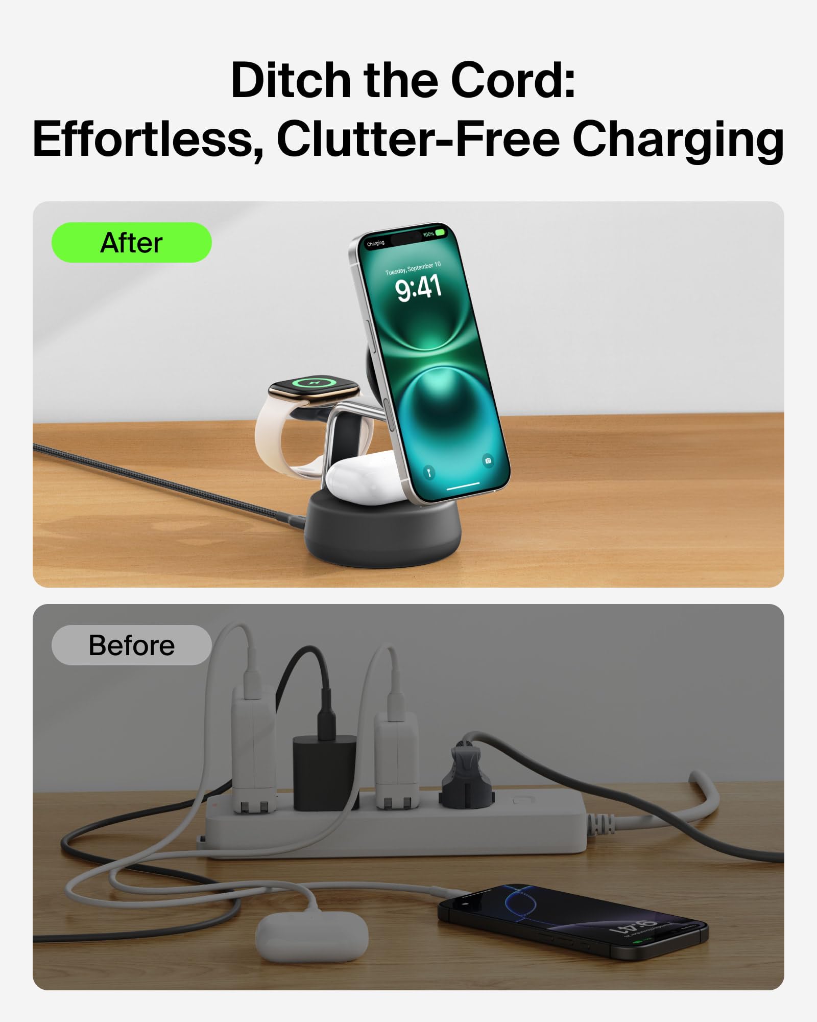 BELKIN MagSafe 3-in-1 Charger Station with Cooling Fan
