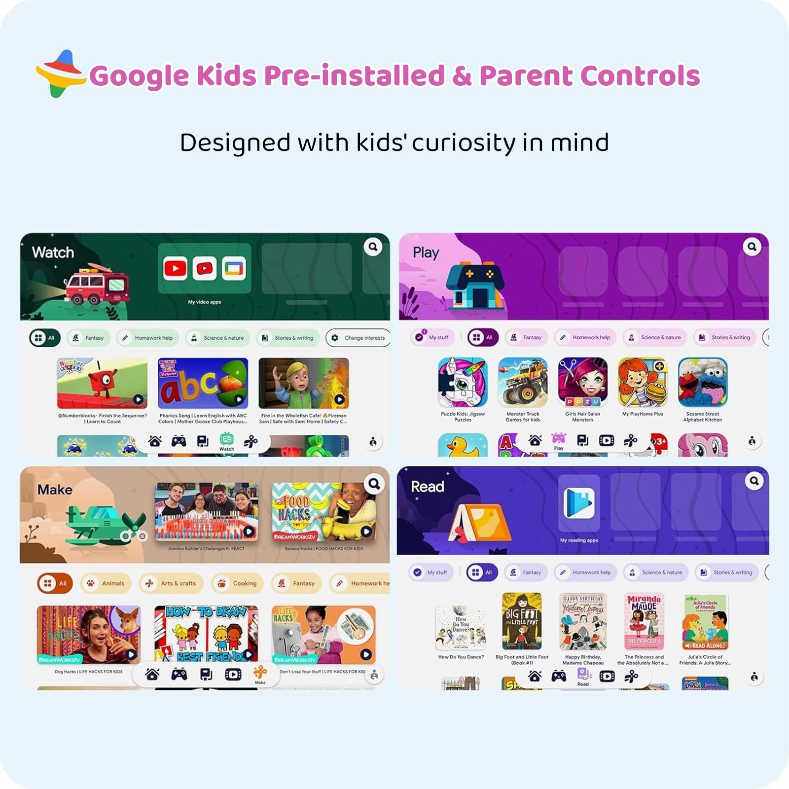COLORROOM 2026 Android 15 Kids Tablet 10