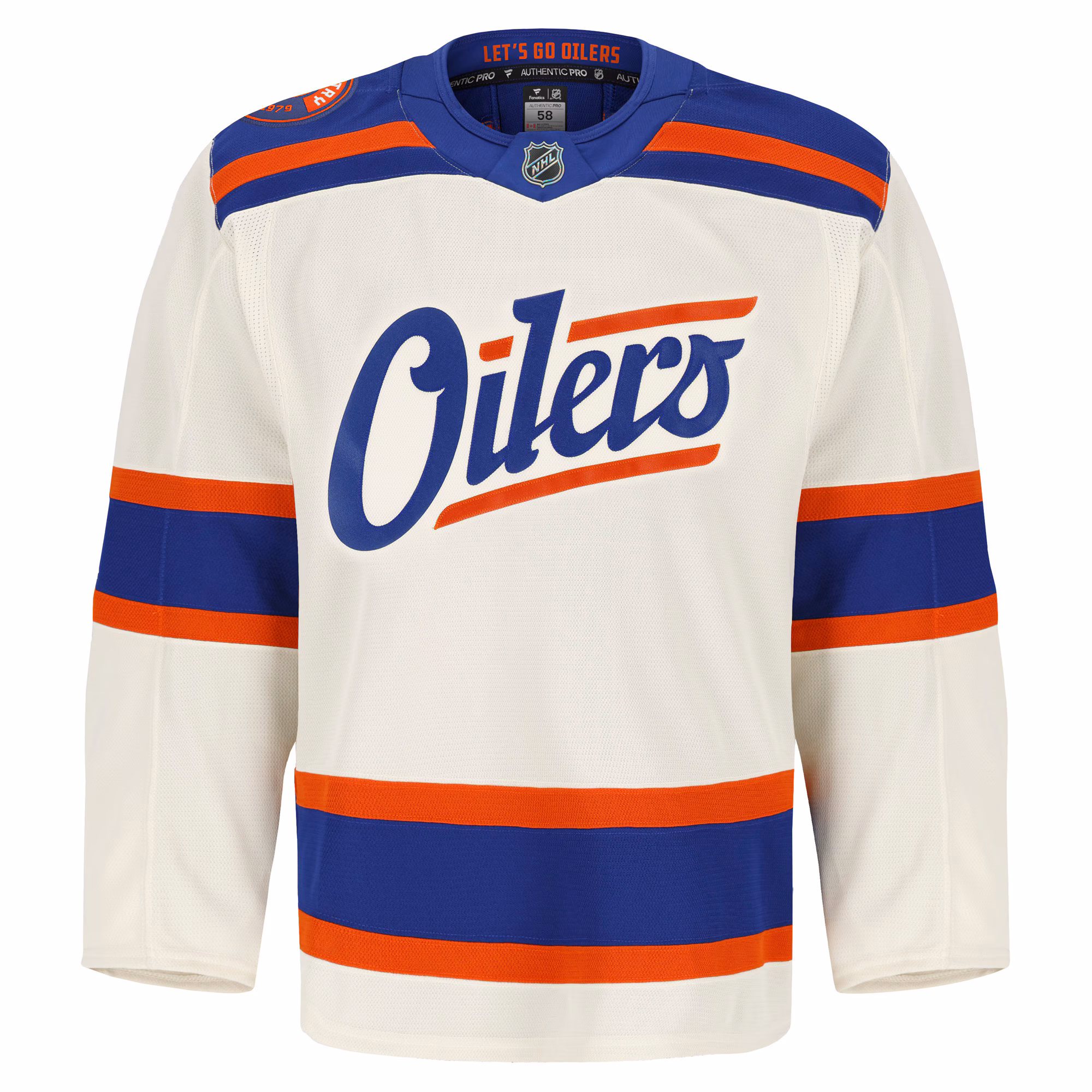 Edmonton Oilers Fanatics Alternate Authentic Pro Jersey - Light Beige