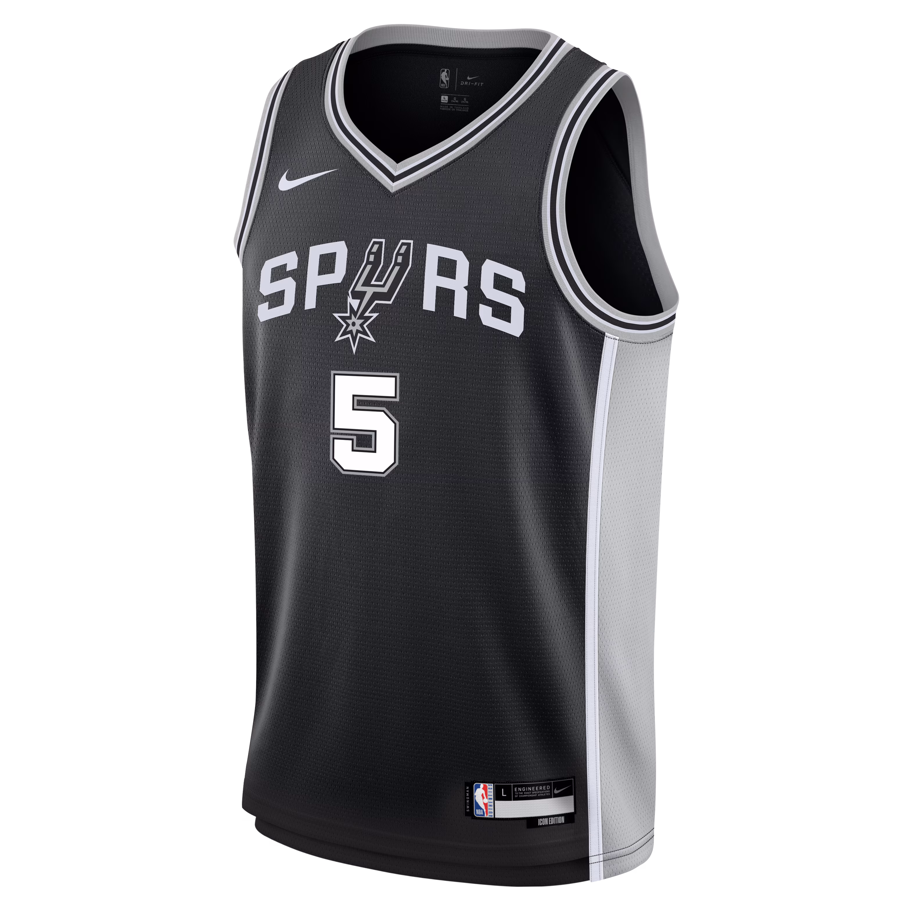 Stephon Castle San Antonio Spurs Nike Youth Swingman Jersey - Icon Edition - Black
