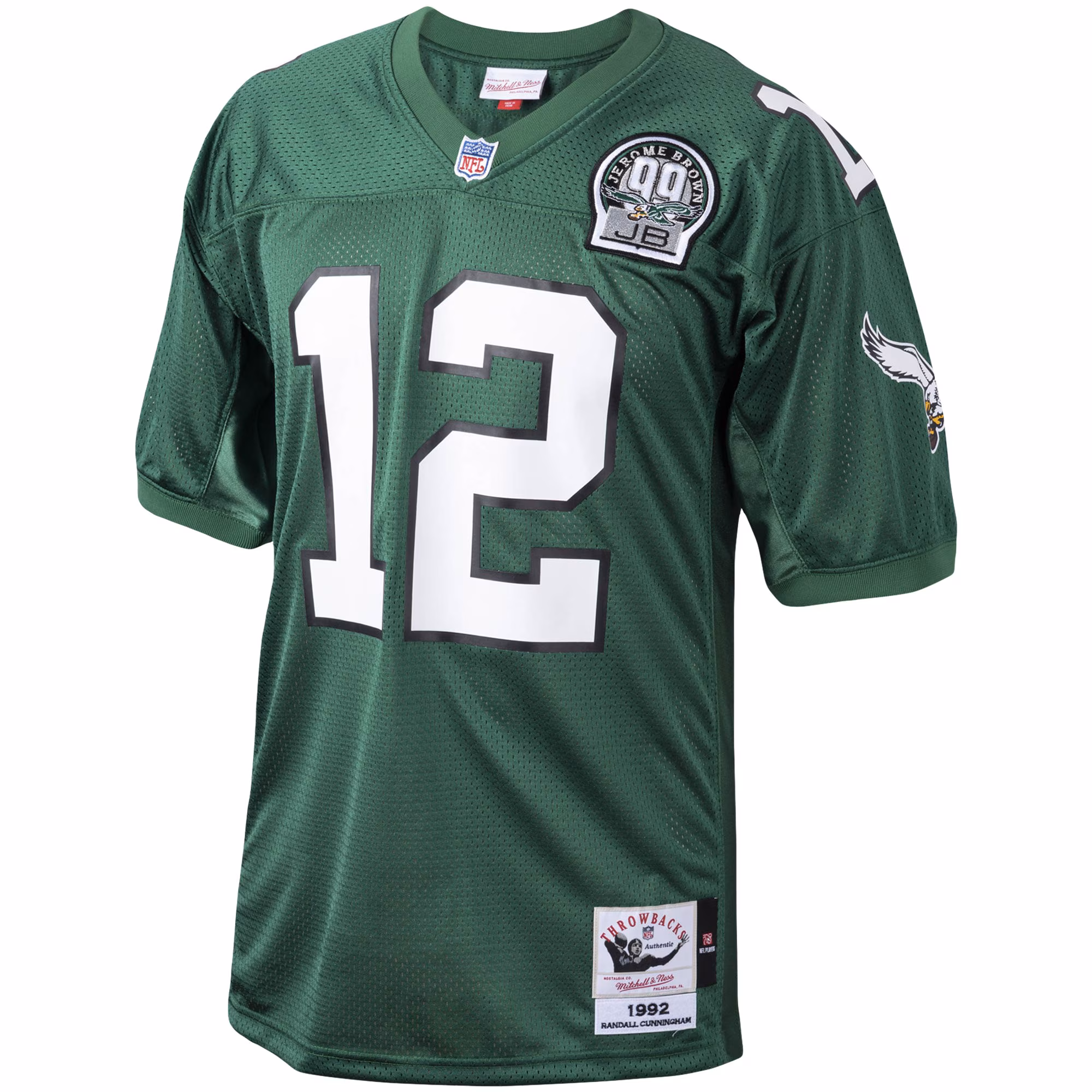 Randall Cunningham Philadelphia Eagles 1992 Mitchell & Ness Authentic Throwback Retired Player Jersey - Green