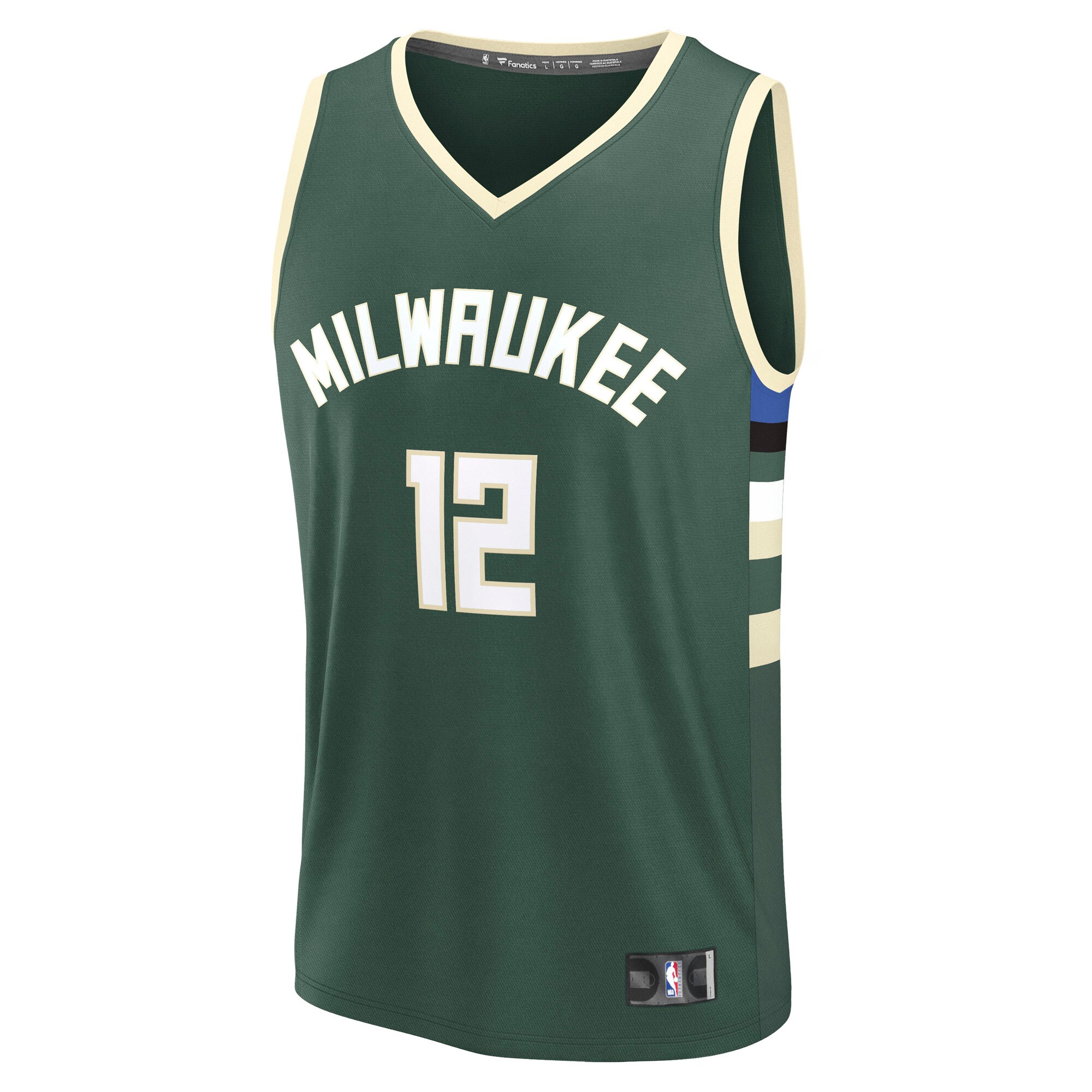 Taurean Prince Milwaukee Bucks Fanatics Fast Break Replica Player Jersey - Icon Edition - Hunter Green