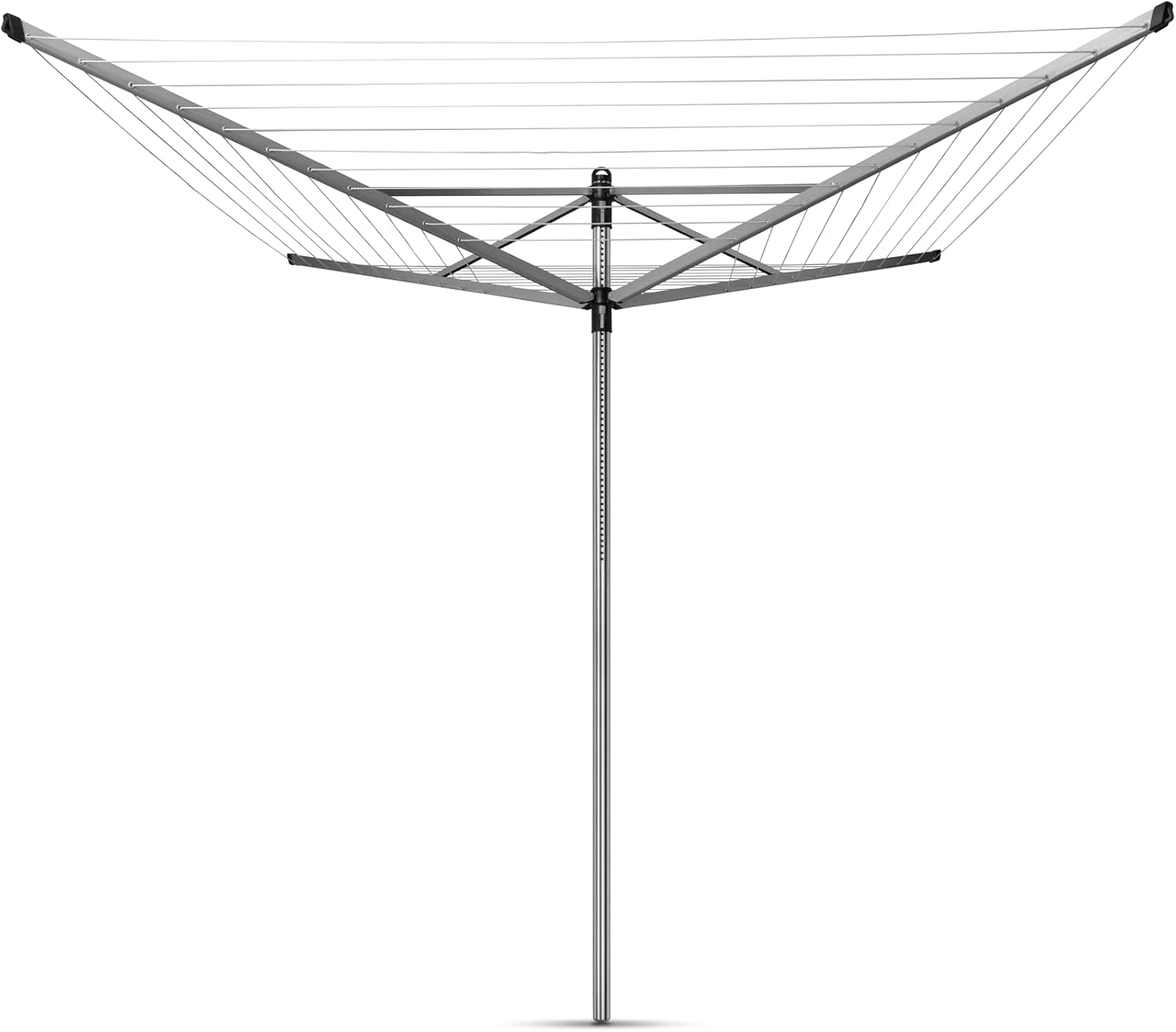 Brabantia Lift-O-Matic Outdoor 4 Arm Clothesline (197 ft/Ø 1.8