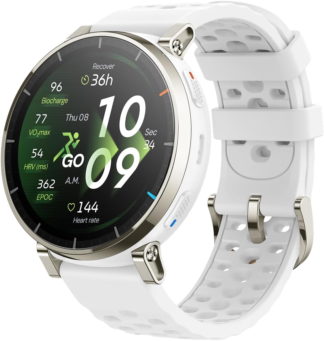 Amazfit Active 3 Premium GPS Running Smart Watch, 1.32