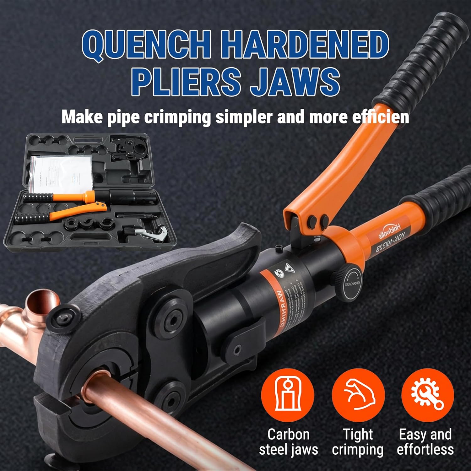 HoldwellS Copper Pipe Crimping Tool 3 VUS Jaws (1/2