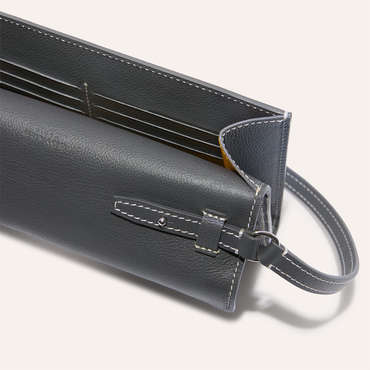 Chypre Wallet-Pouch Stripes and Initials