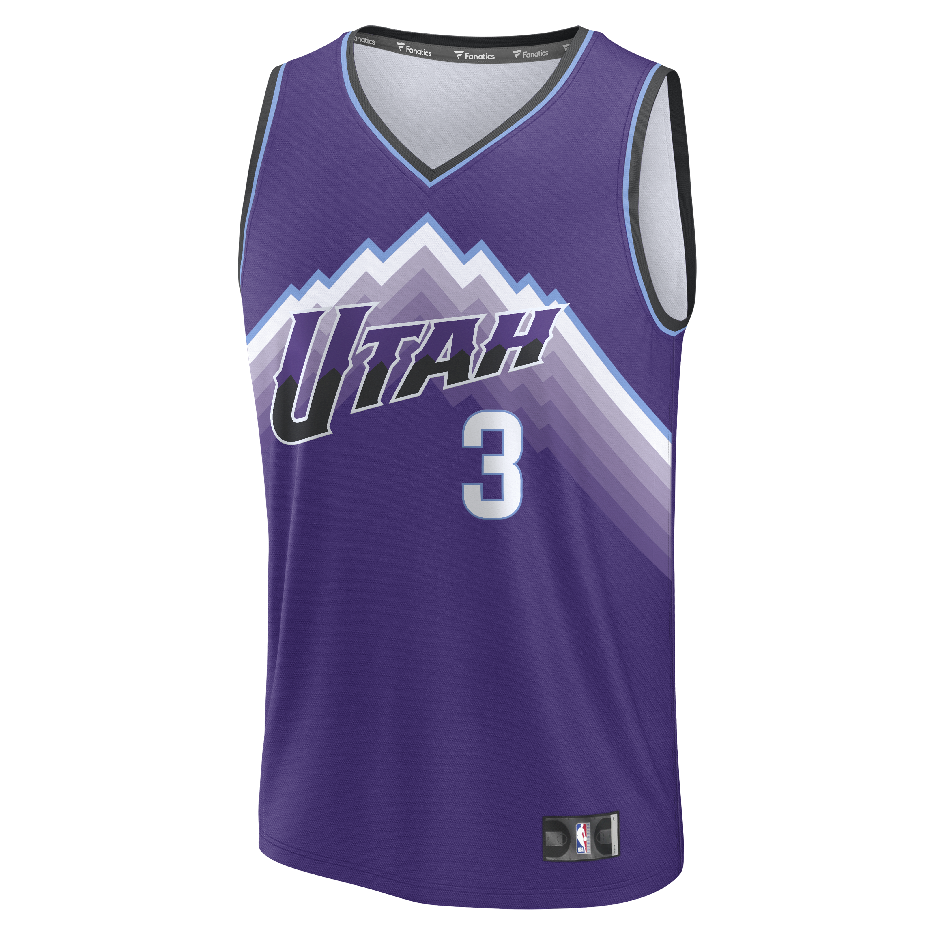 Keyonte George Utah Jazz Fanatics Fast Break Replica Jersey - Purple - Icon Edition