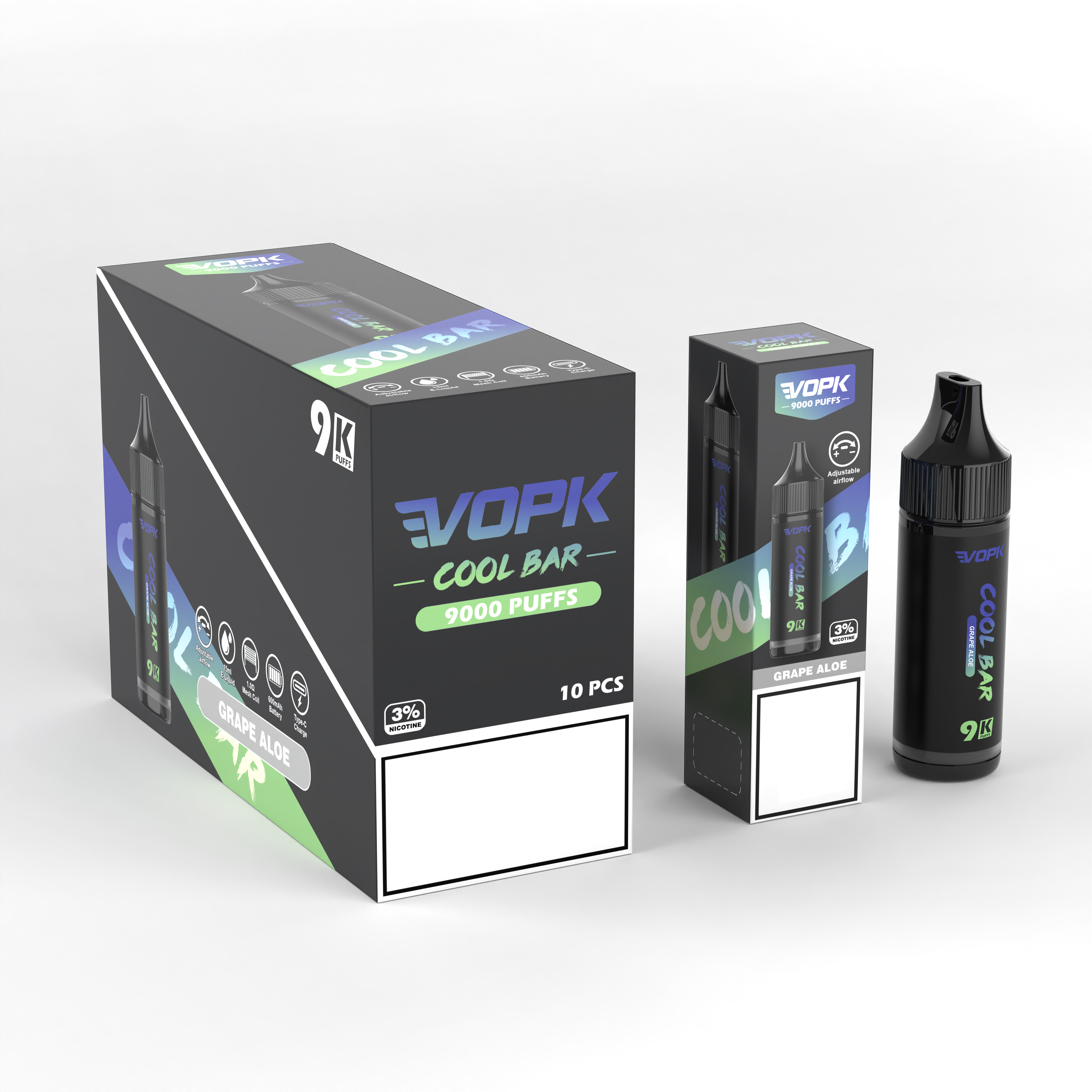 VOPK COOL BAR 9000 Puffs 9K Disposable Vape