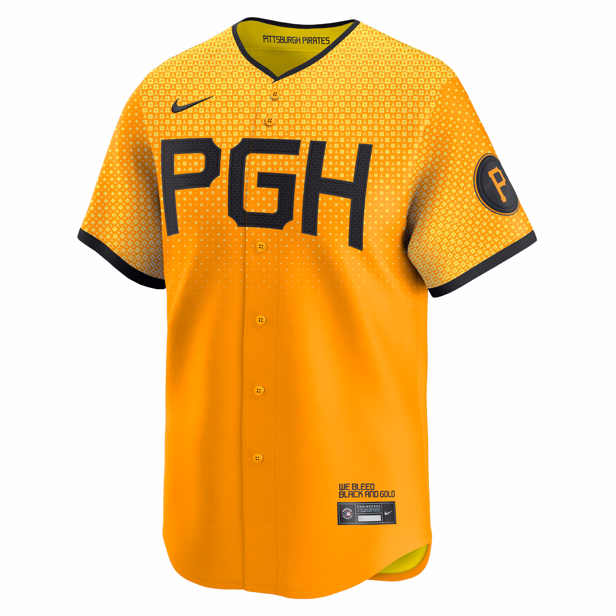 Pittsburgh Pirates Nike City Connect Limited Jersey - Gold