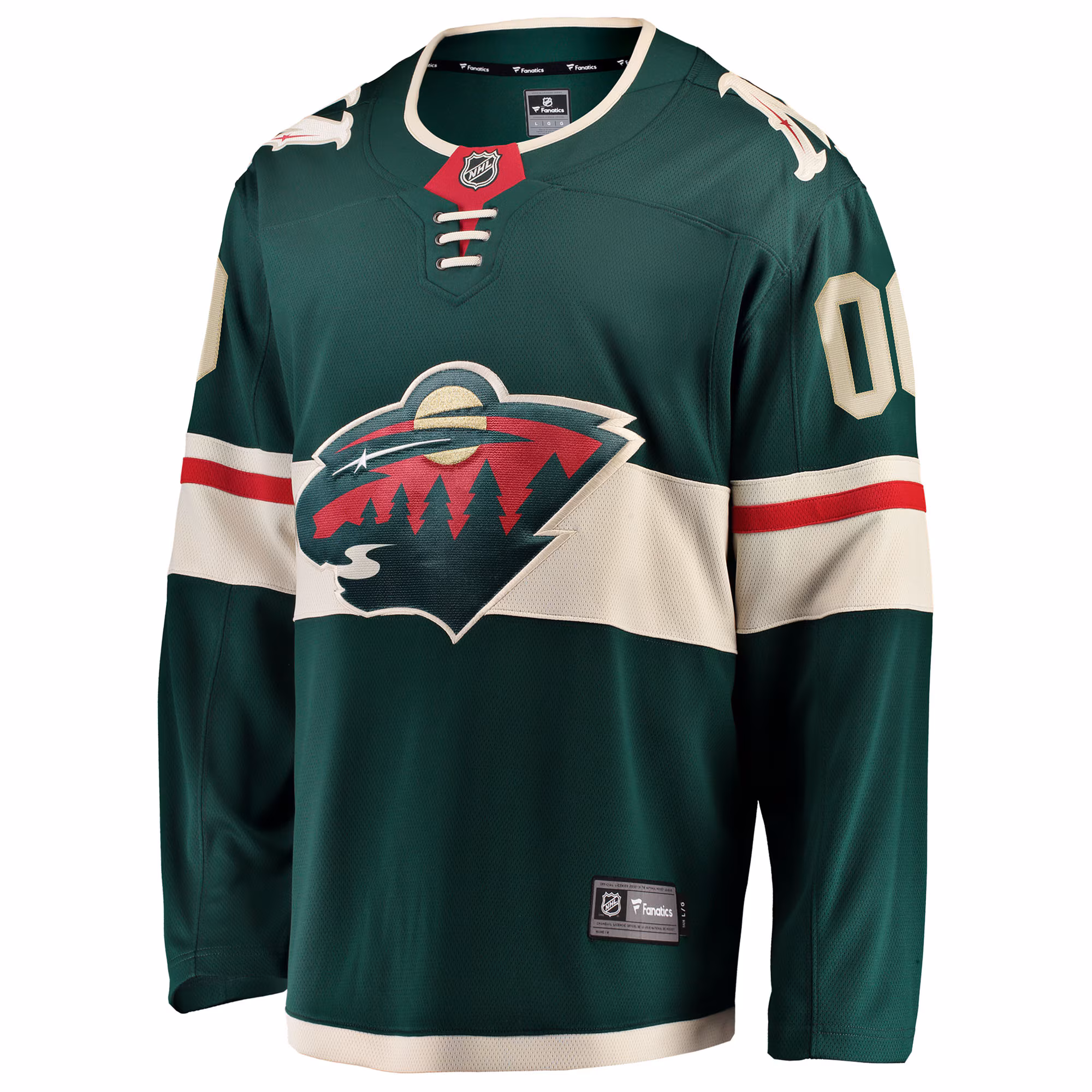 Minnesota Wild Fanatics Home Breakaway Custom Jersey - Green
