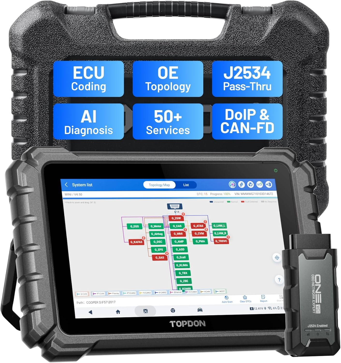 TOPDON ONE Bidirectional Scan Tool, 10.1