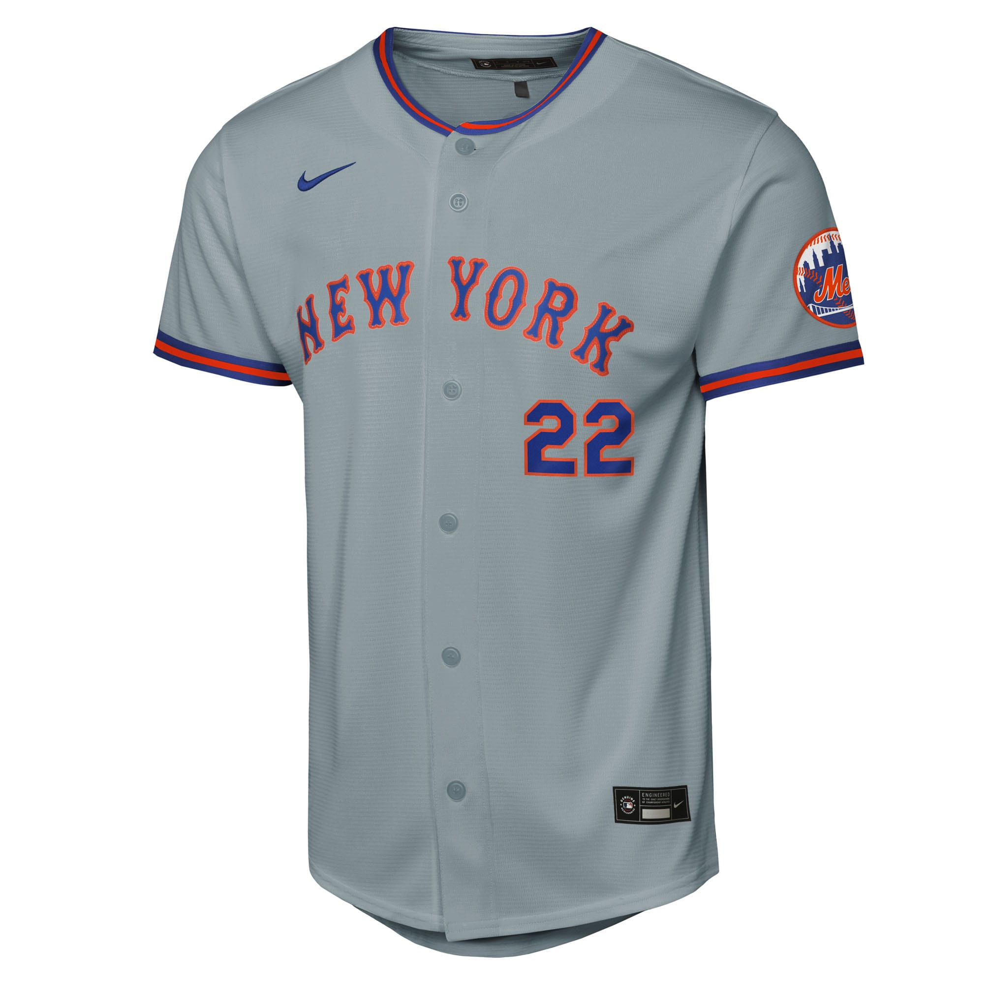 Juan Soto New York Mets Nike Youth Road Stadium Player Jersey - Gray