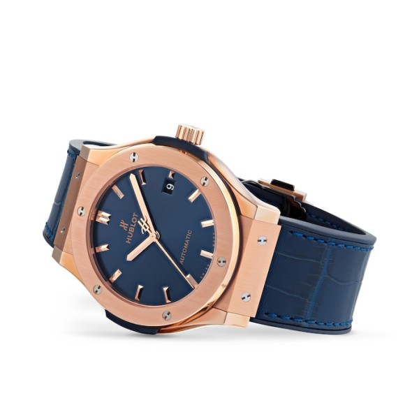 Classic Fusion Men Automatic Blue Leather Watch 511.OX.7180.LR