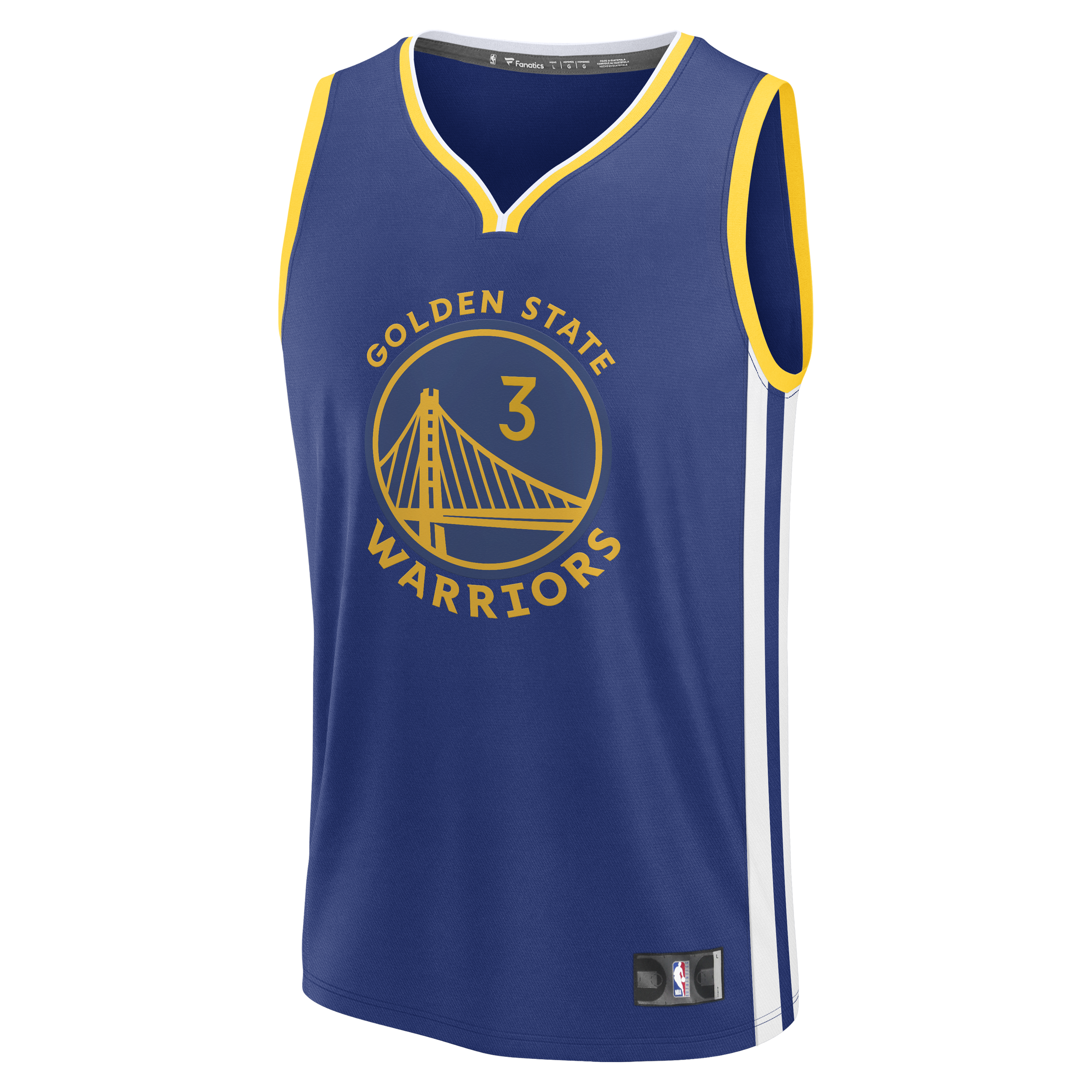 Will Richard Golden State Warriors Fanatics Fast Break Replica Jersey - Blue - Icon Edition