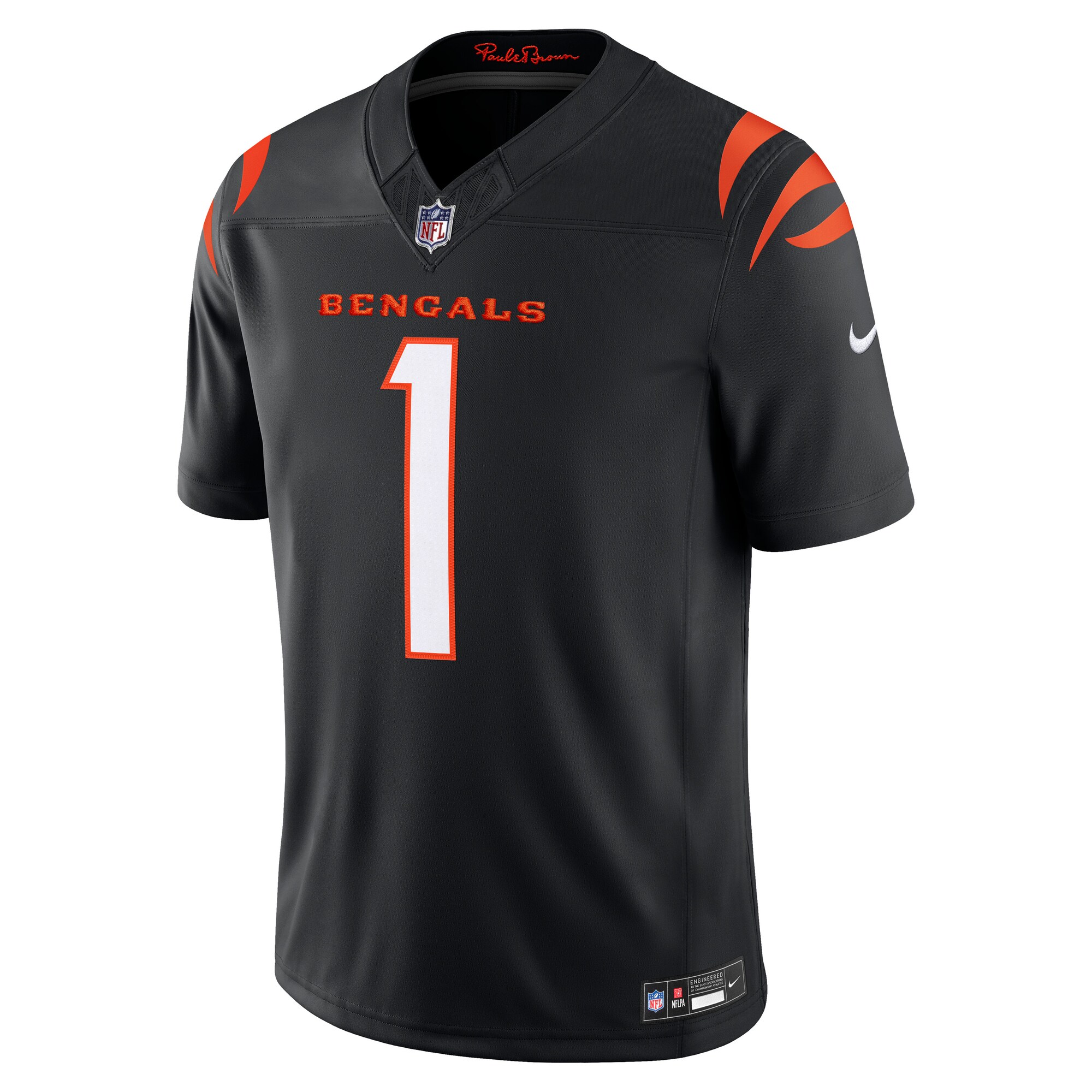 Ja'Marr Chase Cincinnati Bengals Nike Vapor F.U.S.E. Stitched Limited Jersey - Black