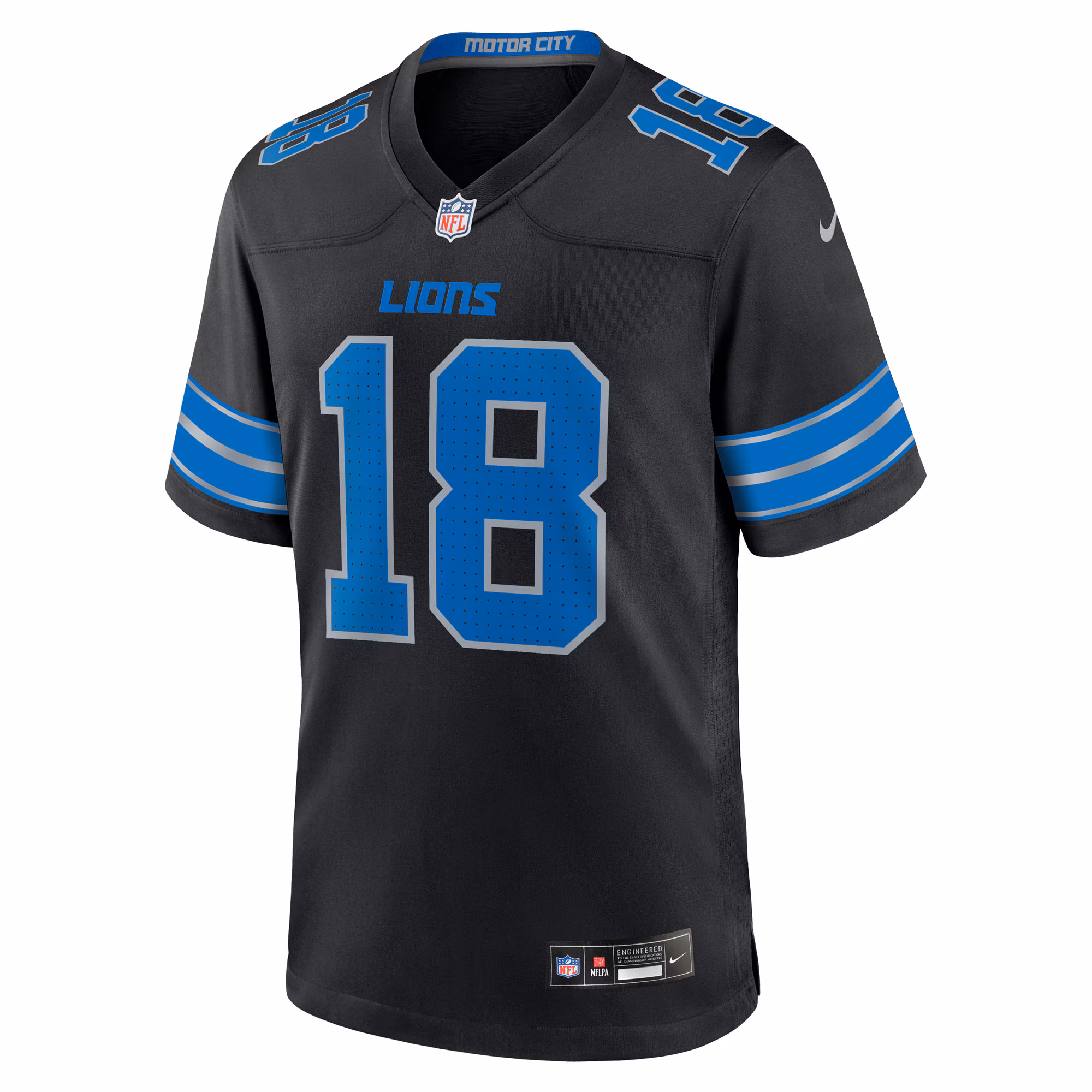 Isaac TeSlaa Detroit Lions Nike Alternate Game Player Jersey - Black