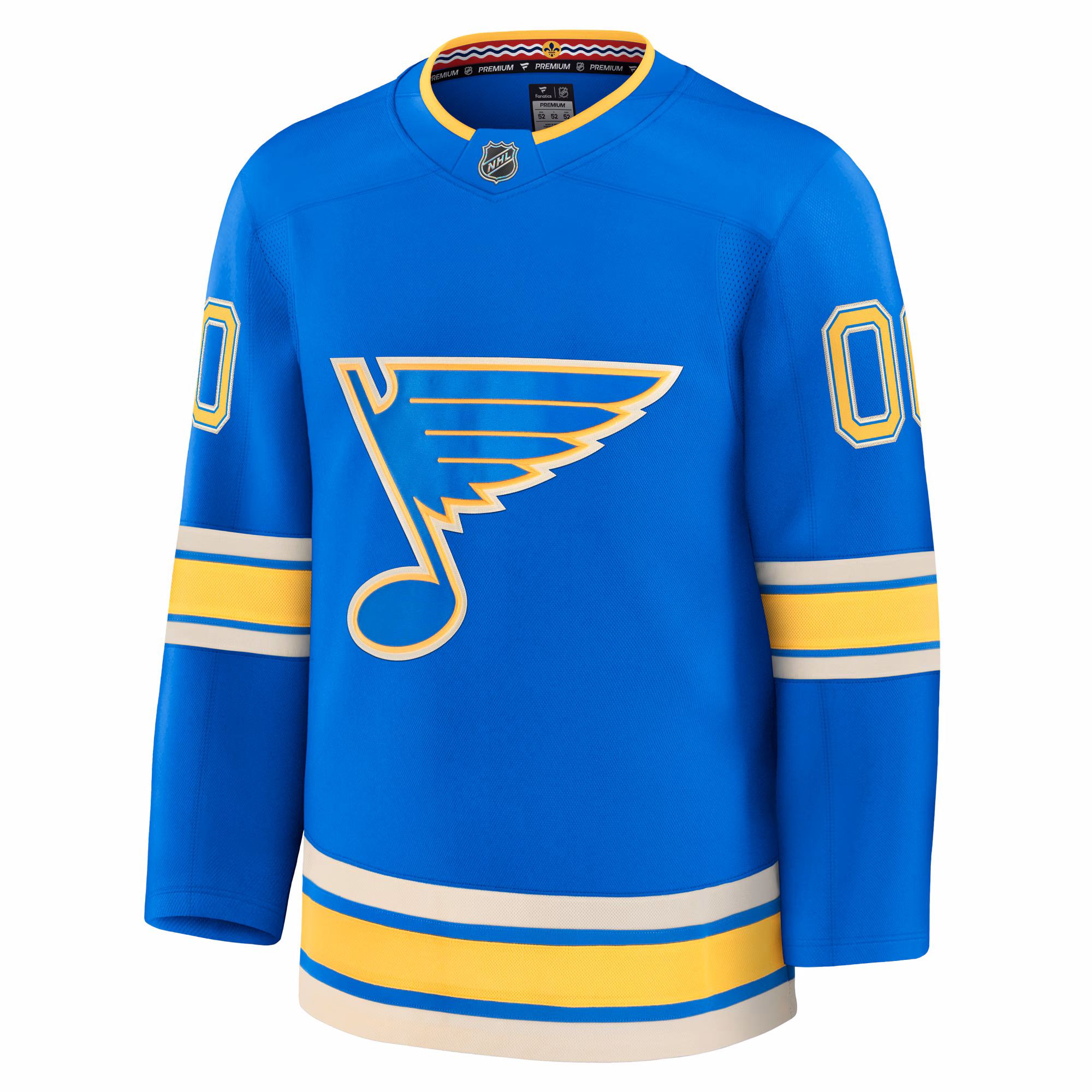 St. Louis Blues Fanatics Alternate Premium Custom Jersey - Blue