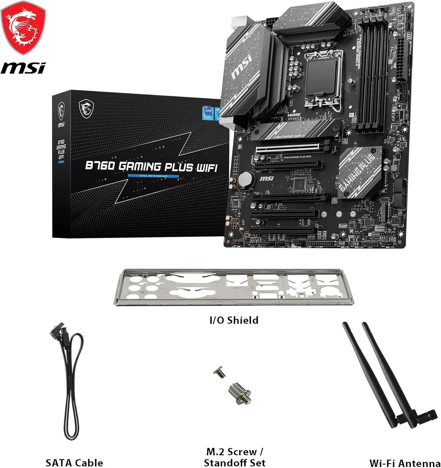 MSI B760 Gaming Plus WiFi Motherboard Intel B760 LGA 1700 ATX