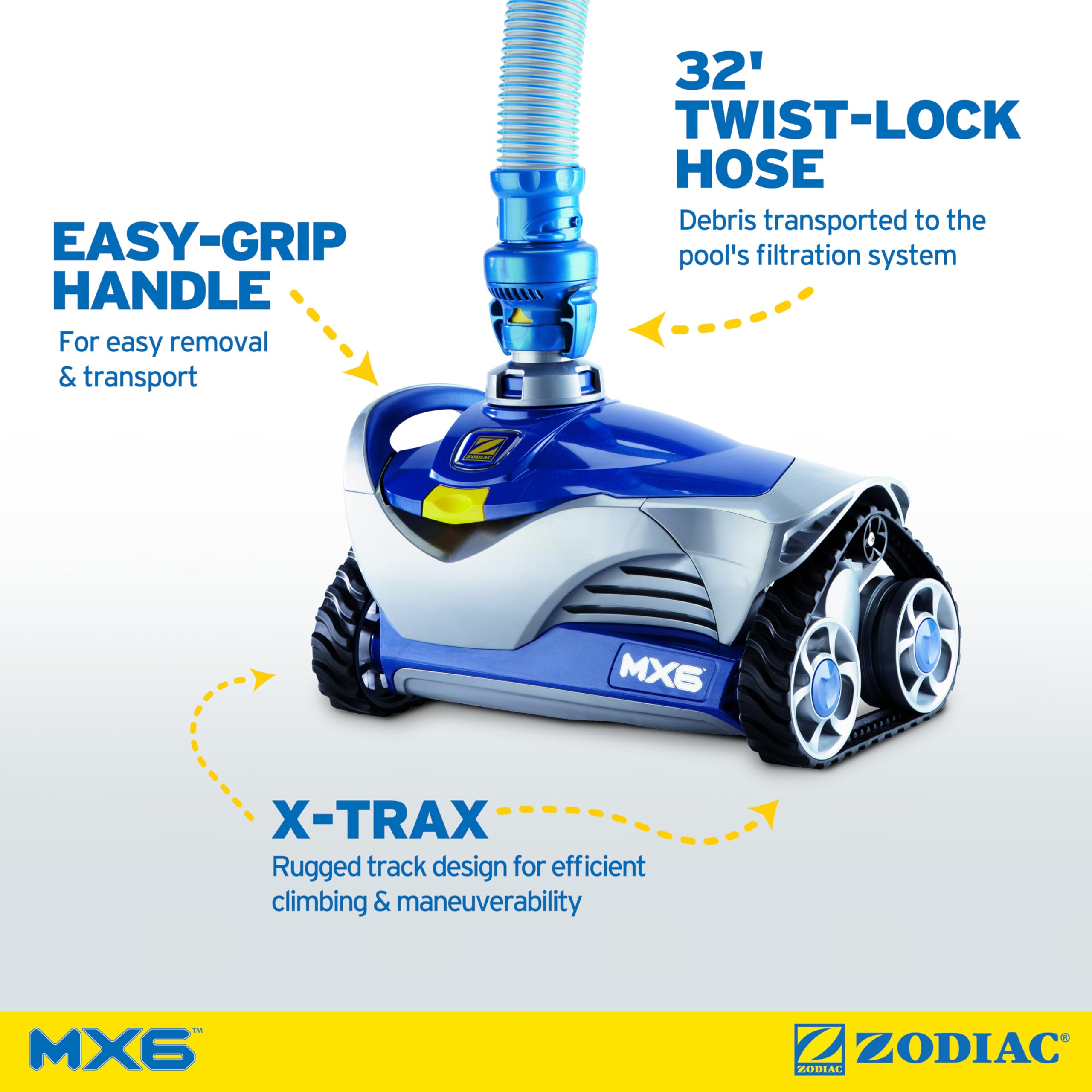 ZODIAC MX6 In-Ground Pool Cleaner with Cyclonic Suction