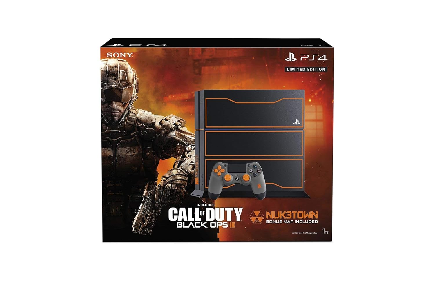 PlayStation 4 1TB Console - Call of Duty: Black Ops 3 Limited Edition Bundle Discontinued (Renewed)