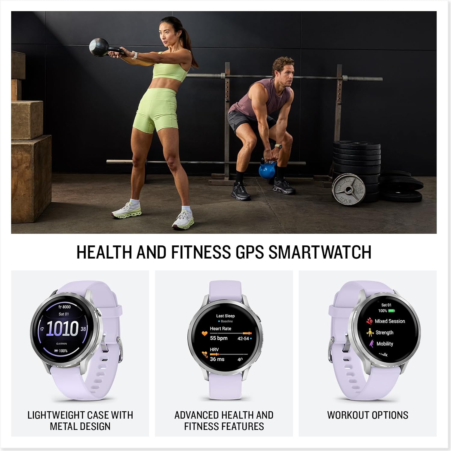 Garmin Venu 4, 41mm, Advanced Fitness Tracker GPS Smartwatch, 1.2