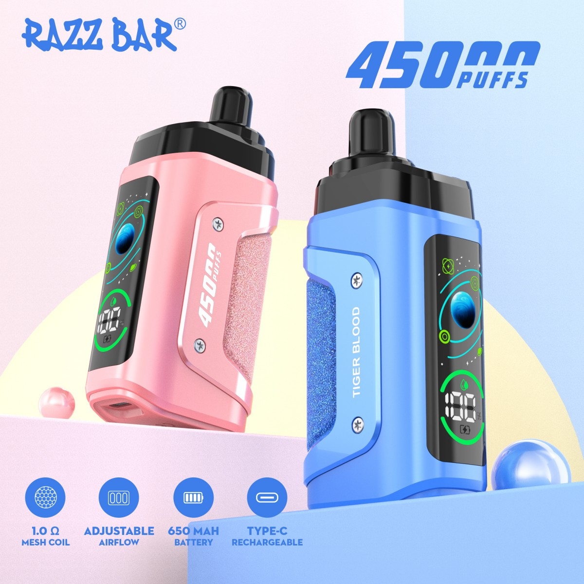 EU Warehouse Razz Bar 45000 Disposable Vape Puffs 45k Einweg Vape Razzbar