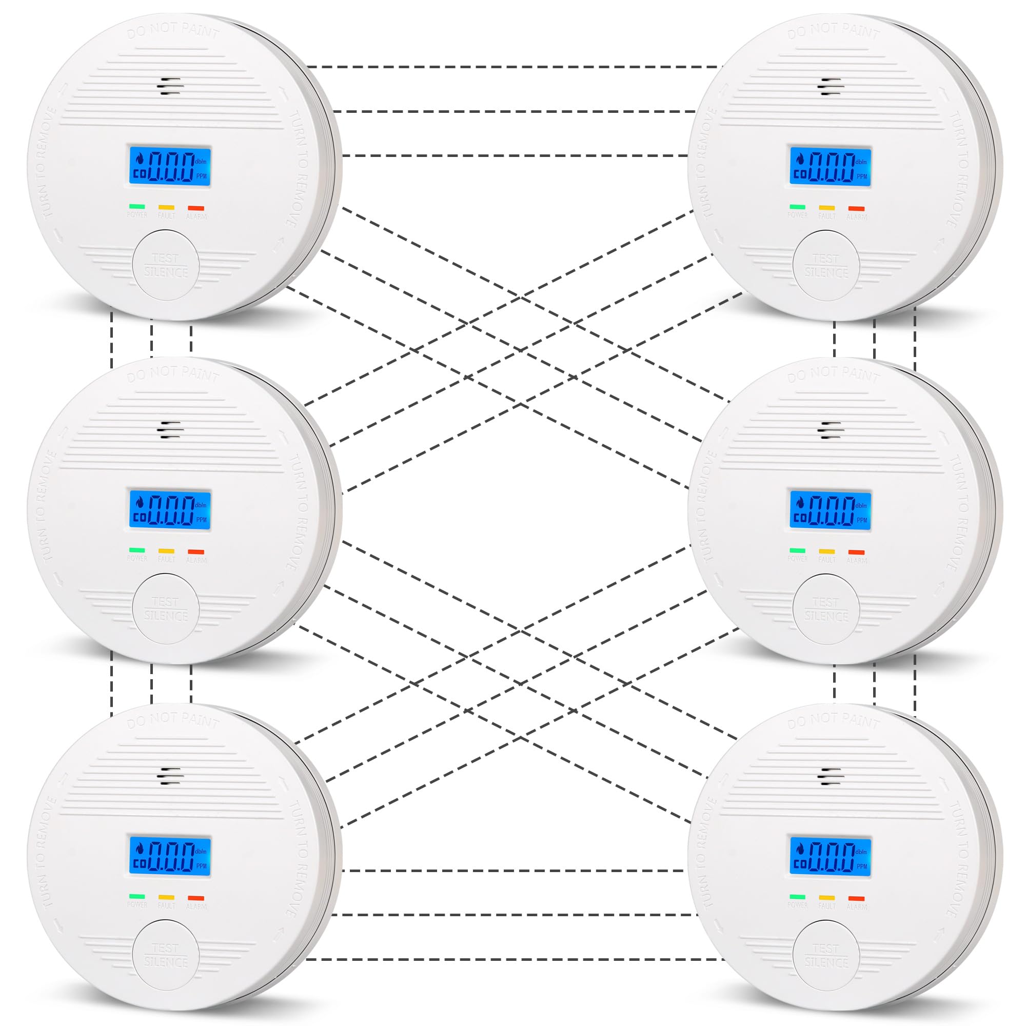 DFGJLVF Interconnected Smoke and Carbon Monoxide Detector