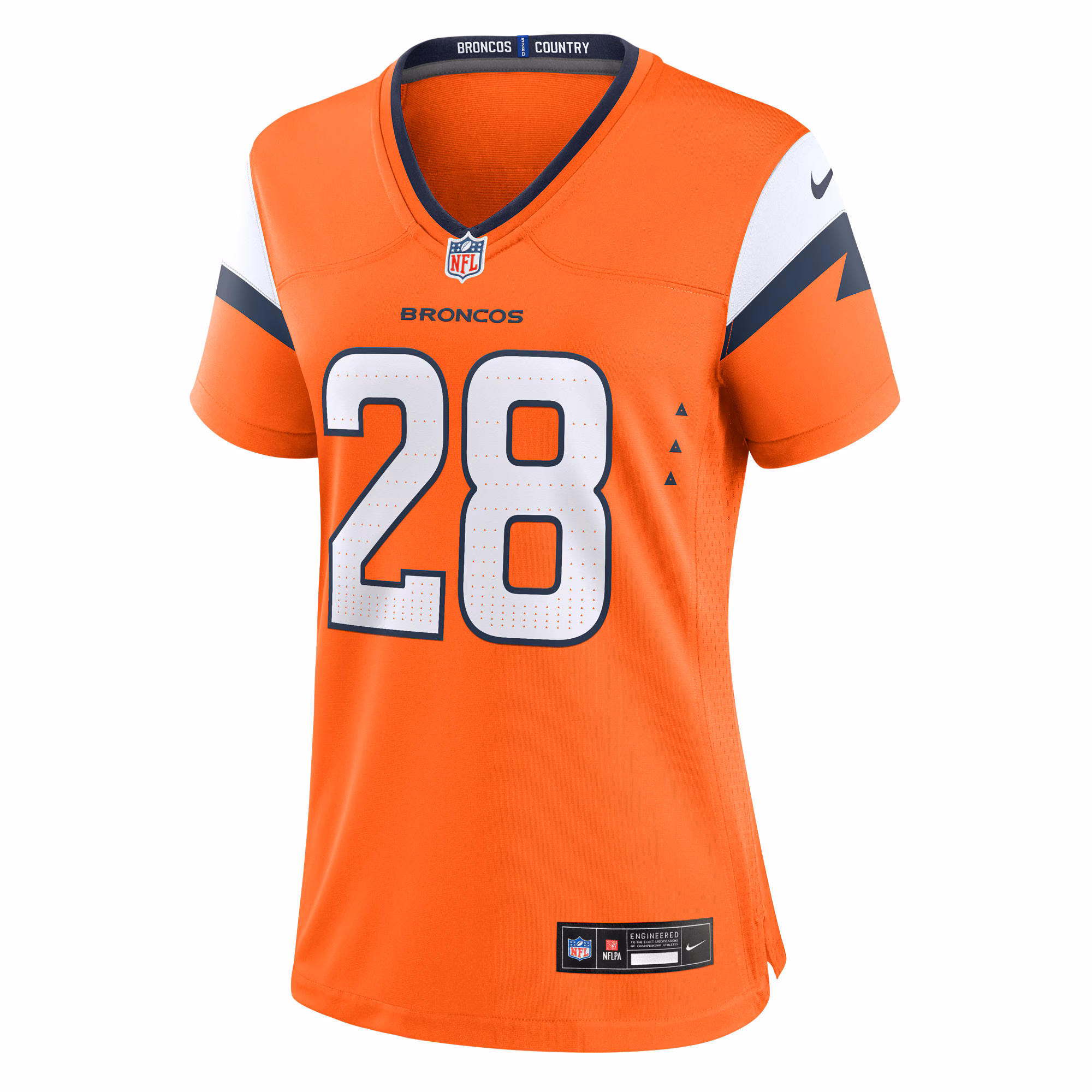 Tyler Badie Denver Broncos Nike Women's Team Game Jersey -  Orange