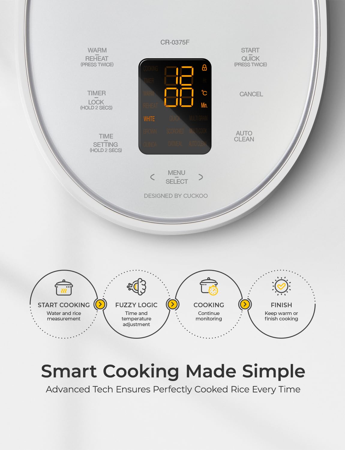 CUCKOO Micom Rice Cooker 3-Cup with Fuzzy Logic Technology